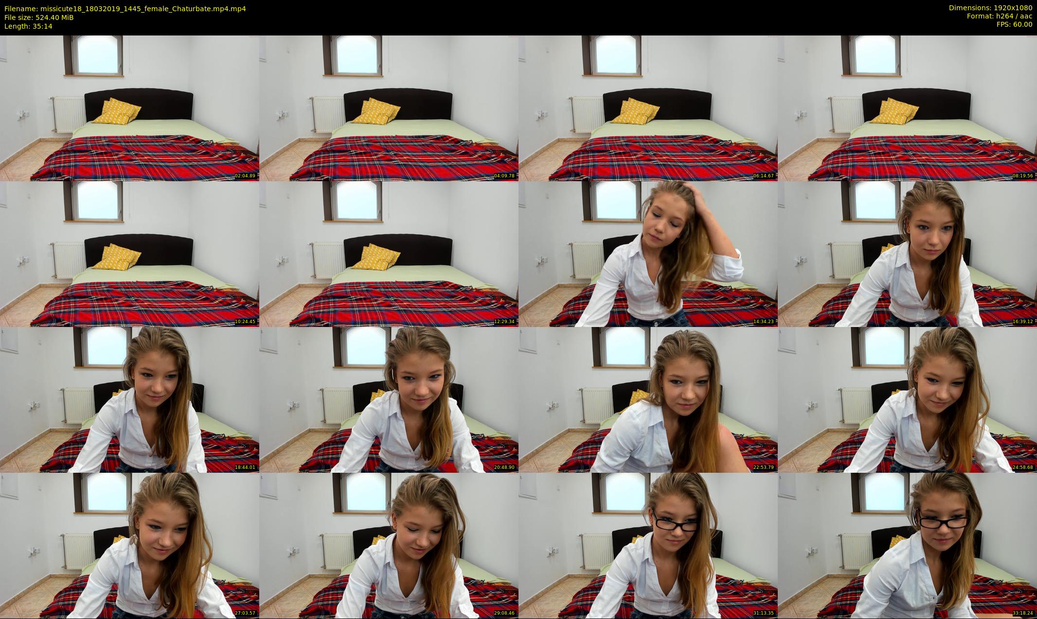 missicute18 — 36 minute Chaturbate female cam show recording, 1080p, Mar 18, 2019