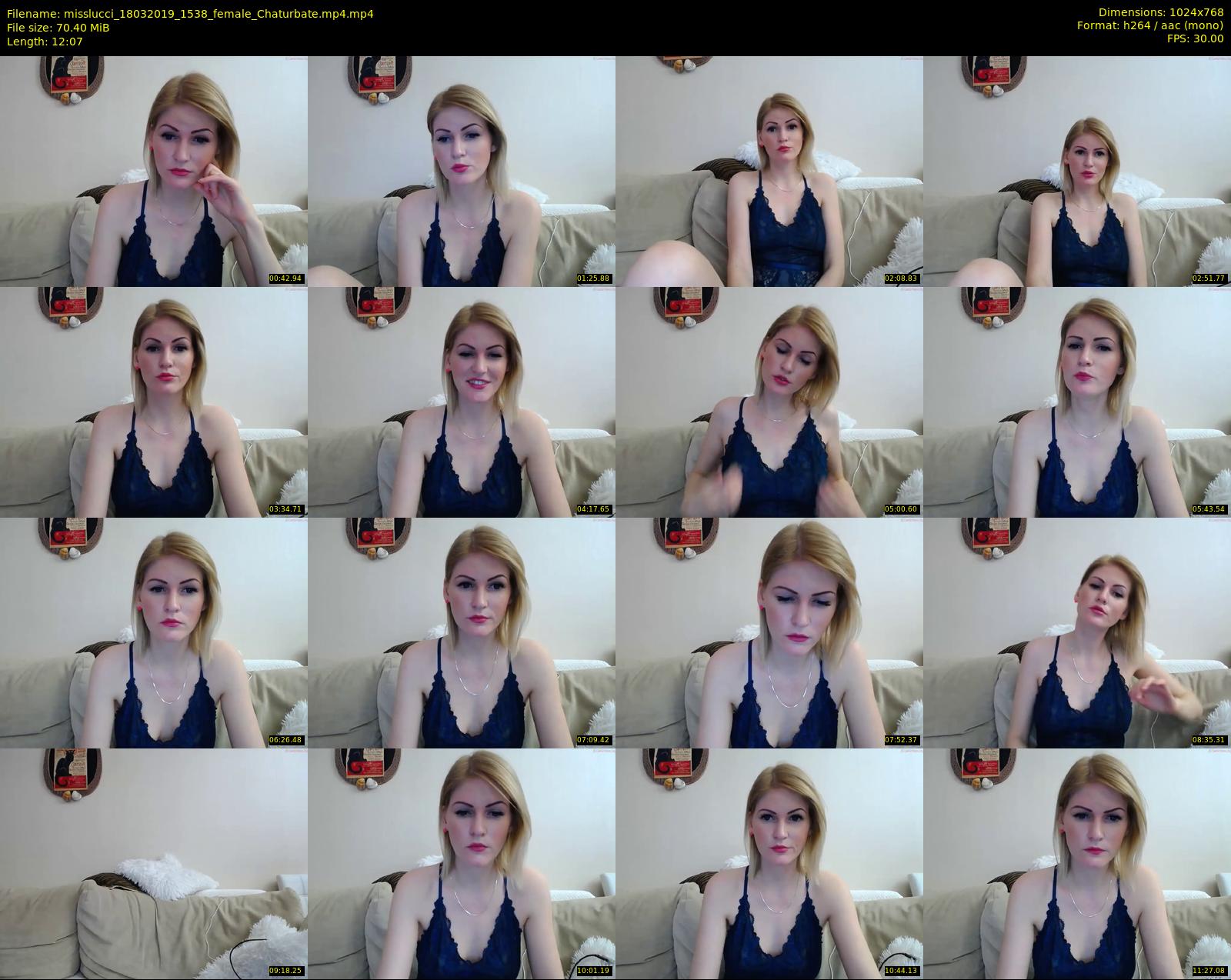 misslucci — 13 minute Chaturbate female cam show recording, 720p, Mar 18, 2019