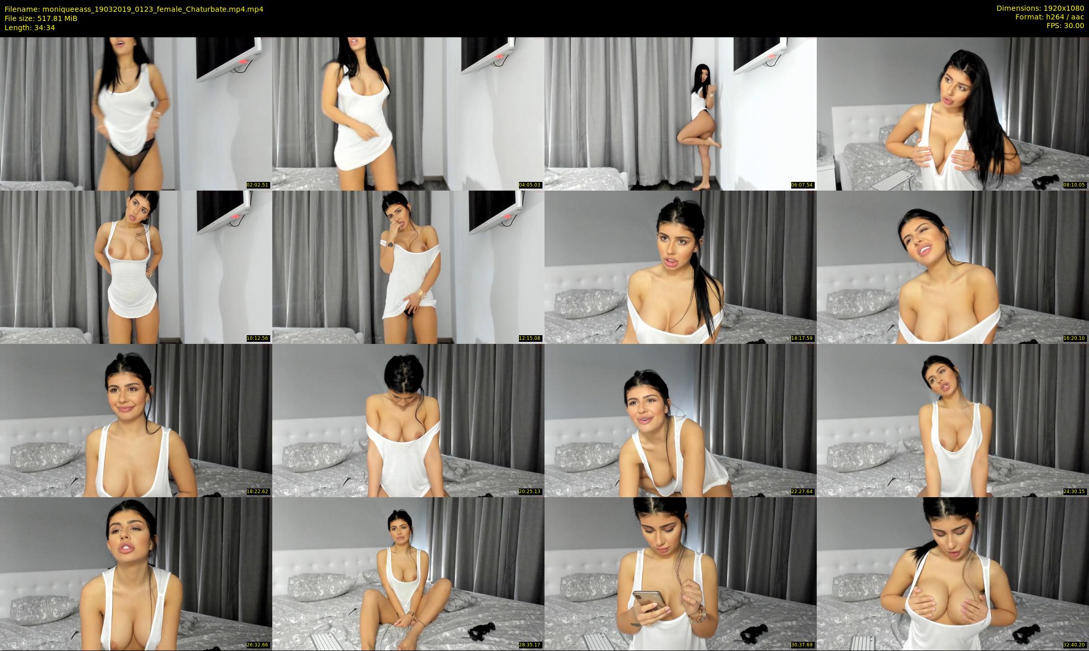moniqueeass — 35 minute Chaturbate female cam show recording, 1080p, Mar 19, 2019