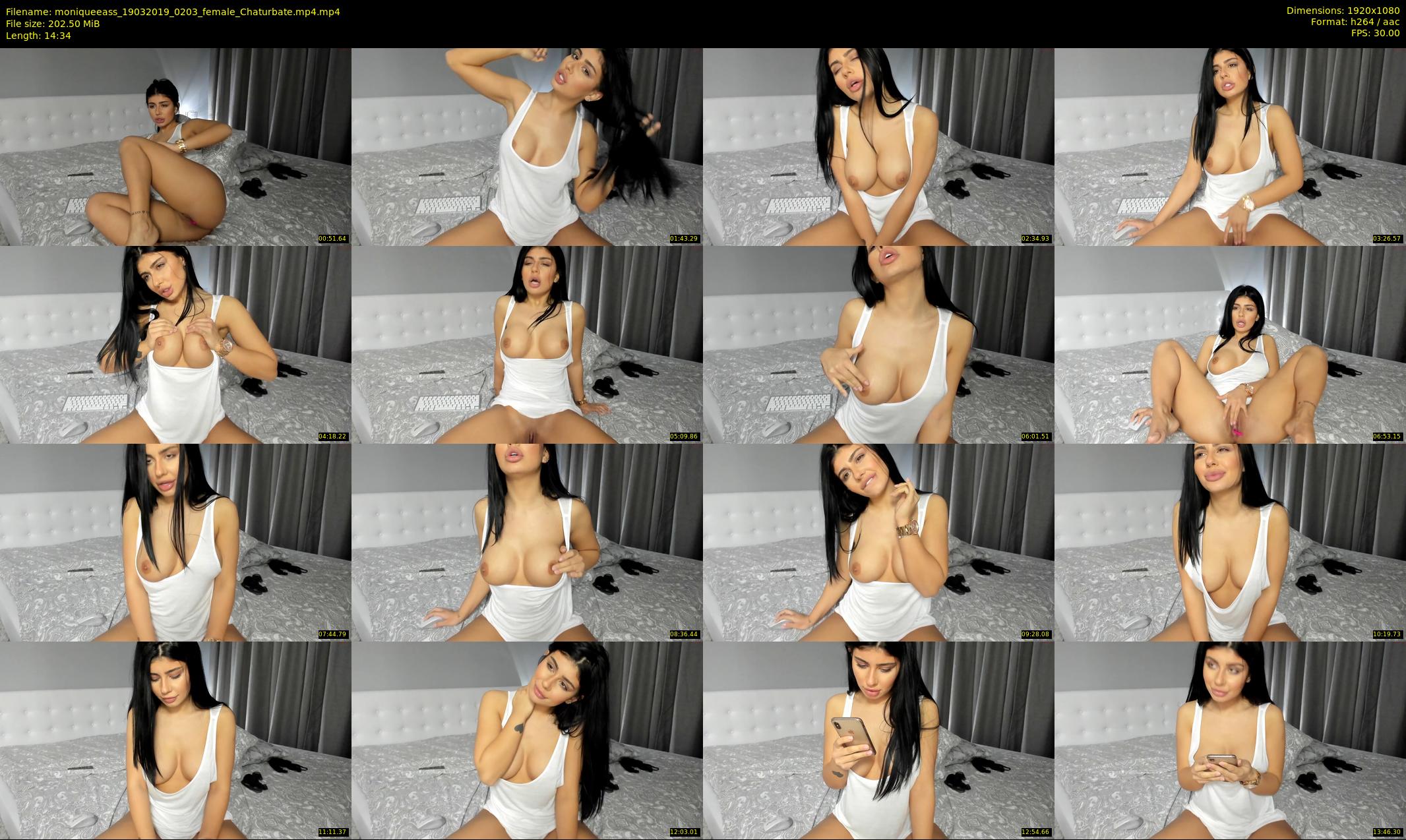 moniqueeass — 15 minute Chaturbate female cam show recording, 1080p, Mar 19, 2019