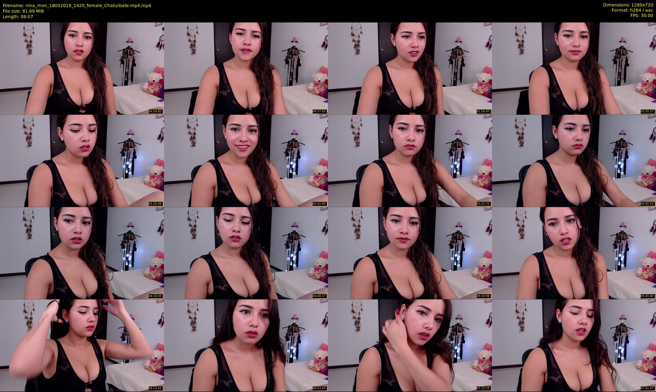 nina_mon — 9 minute Chaturbate female cam show recording, 720p, Mar 18, 2019