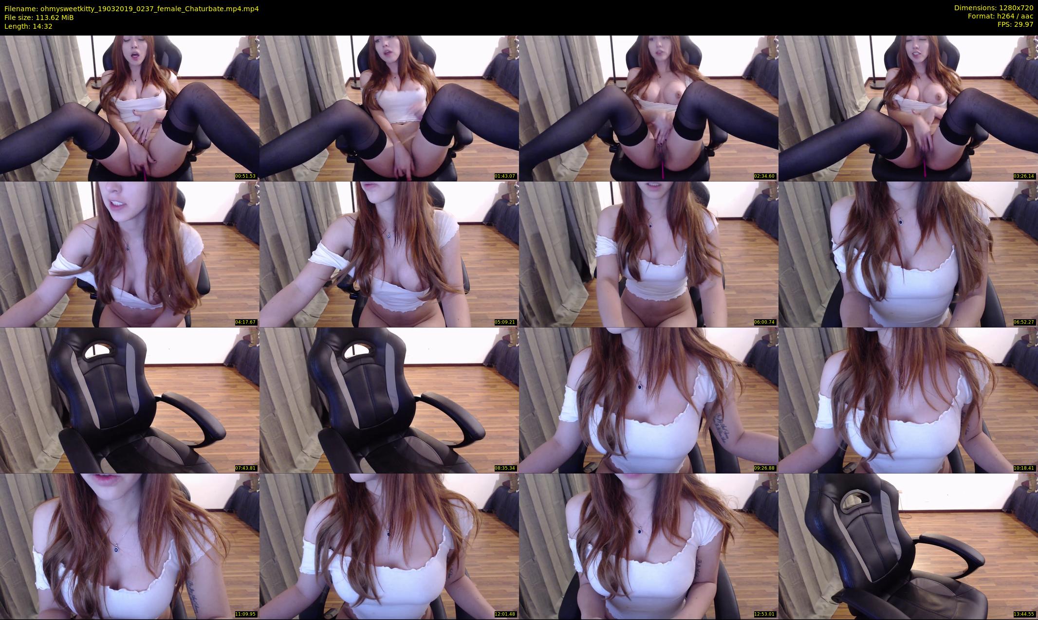 ohmysweetkitty — 15 minute Chaturbate female cam show recording, 720p, Mar 19, 2019