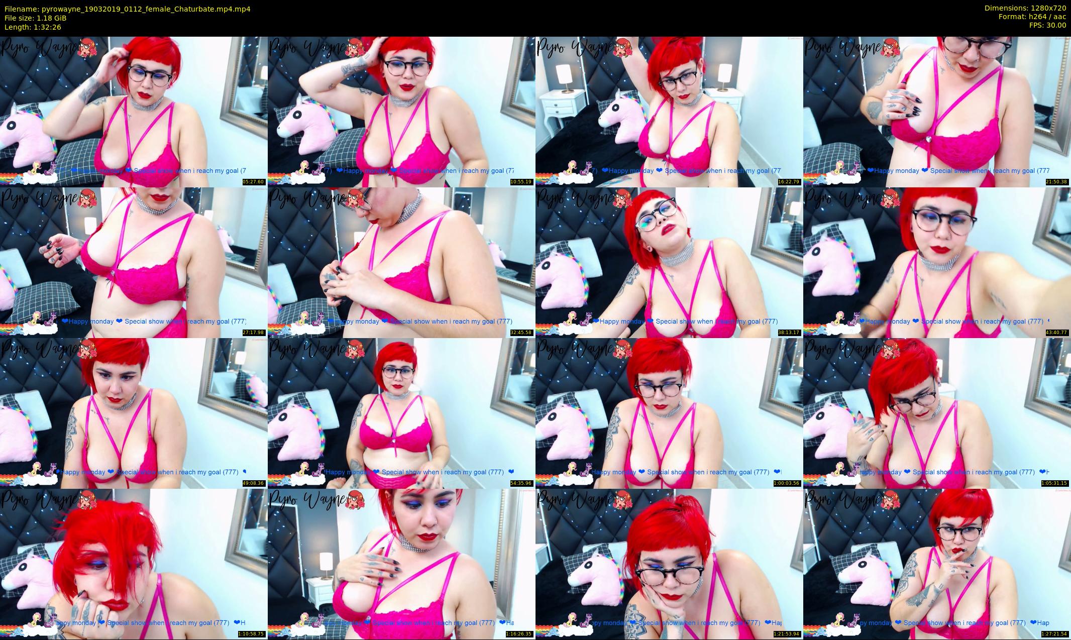 pyrowayne — 93 minute Chaturbate female cam show recording, 720p, Mar 19, 2019