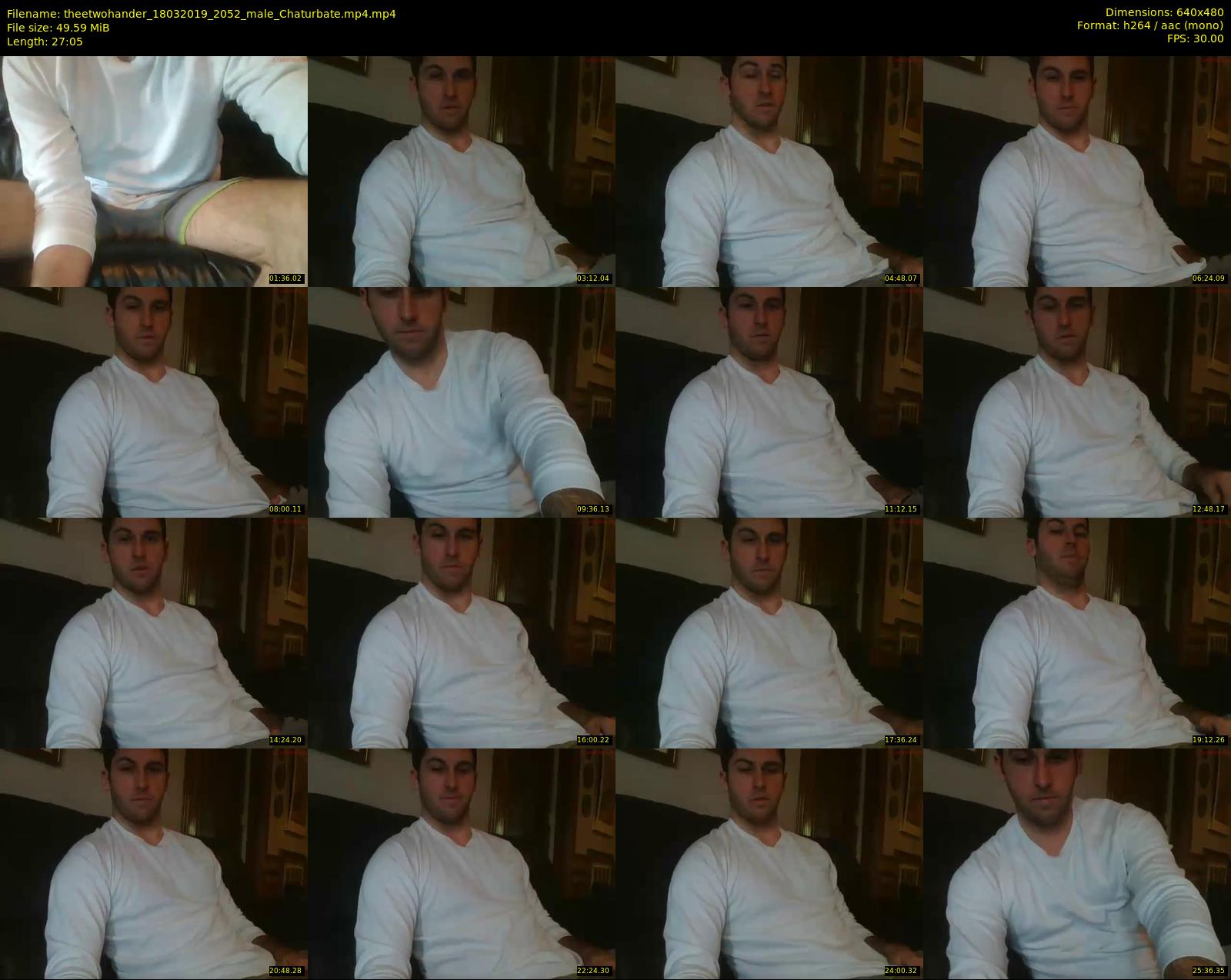 theetwohander — 28 minute Chaturbate male cam show recording, 480p, Mar 18, 2019