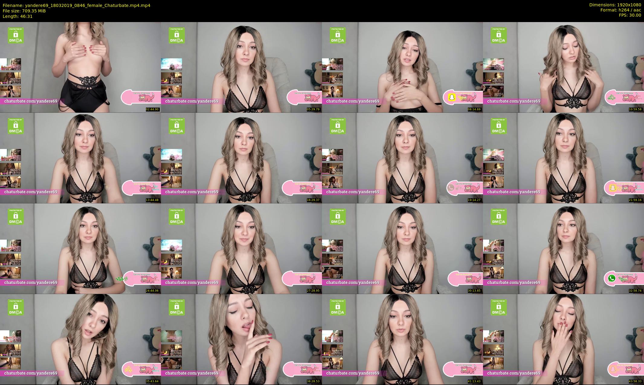 yandere69 — 47 minute Chaturbate female cam show recording, 1080p, Mar 18, 2019