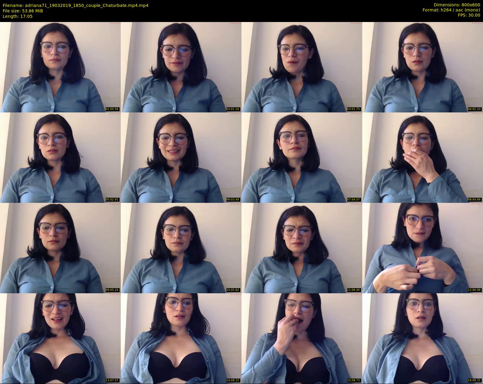 adriana71 — 18 minute Chaturbate couple cam show recording, 480p, Mar 19, 2019
