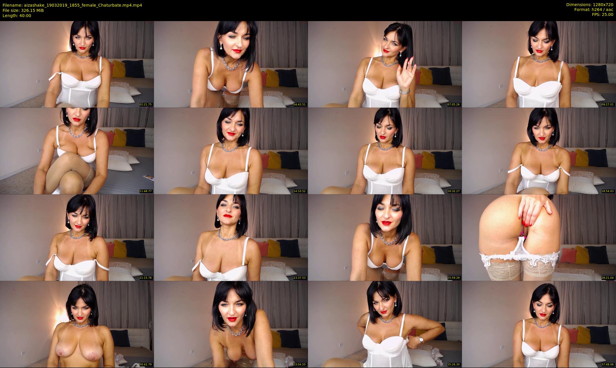 aizashake — 40 minute Chaturbate female cam show recording, 720p, Mar 19, 2019