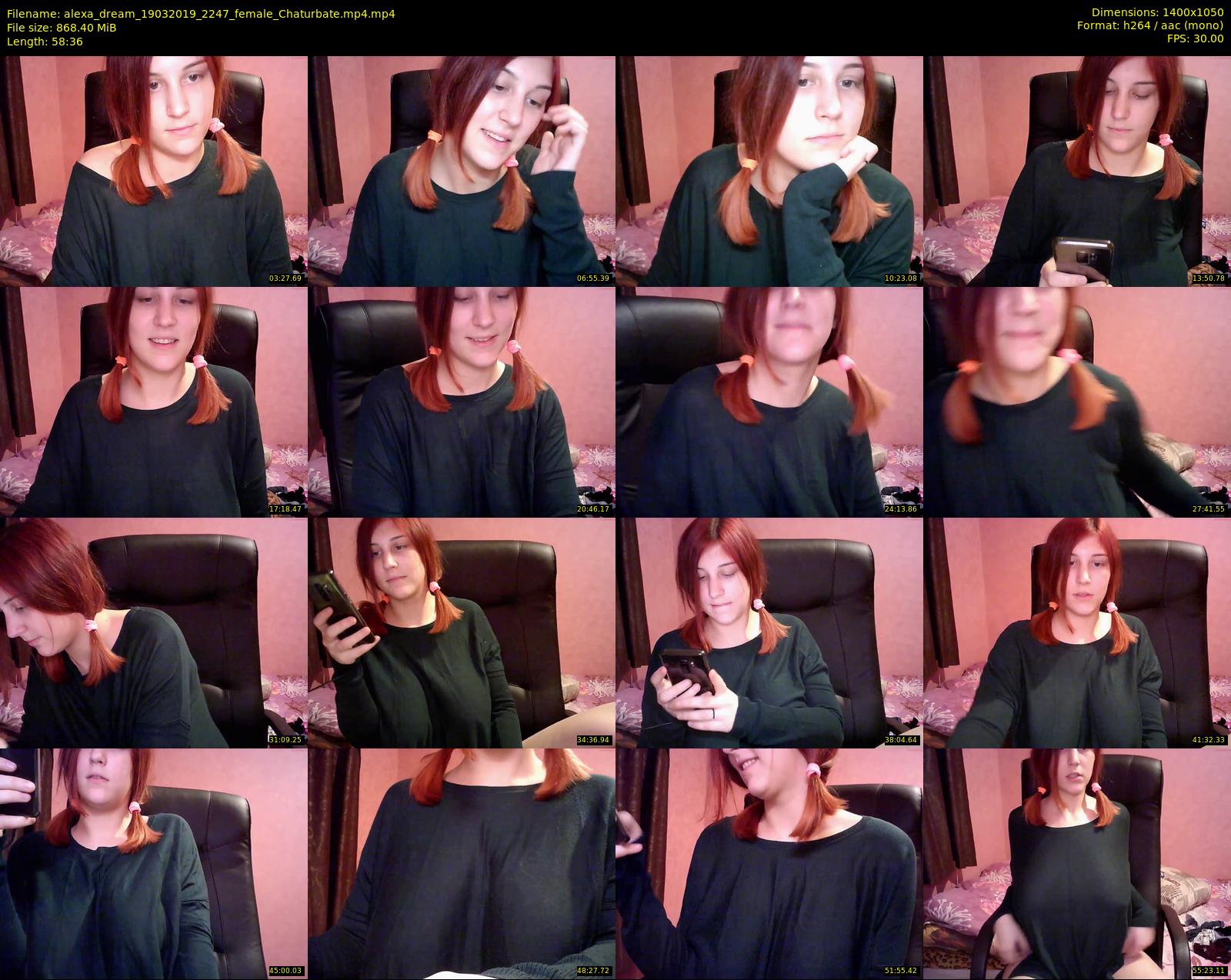 alexa_dream — 59 minute Chaturbate female cam show recording, 720p, Mar 19, 2019
