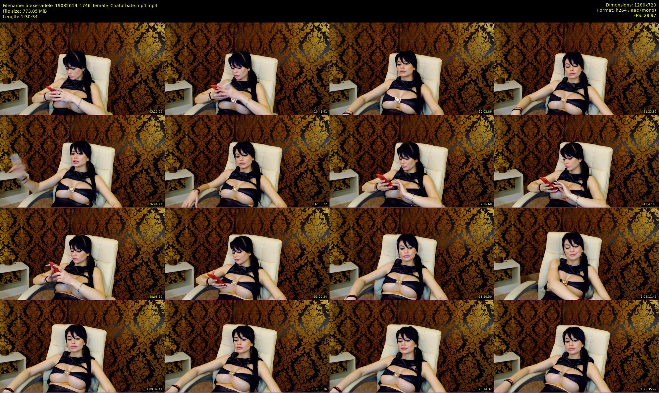 alexissadele — 91 minute Chaturbate female cam show recording, 720p, Mar 19, 2019