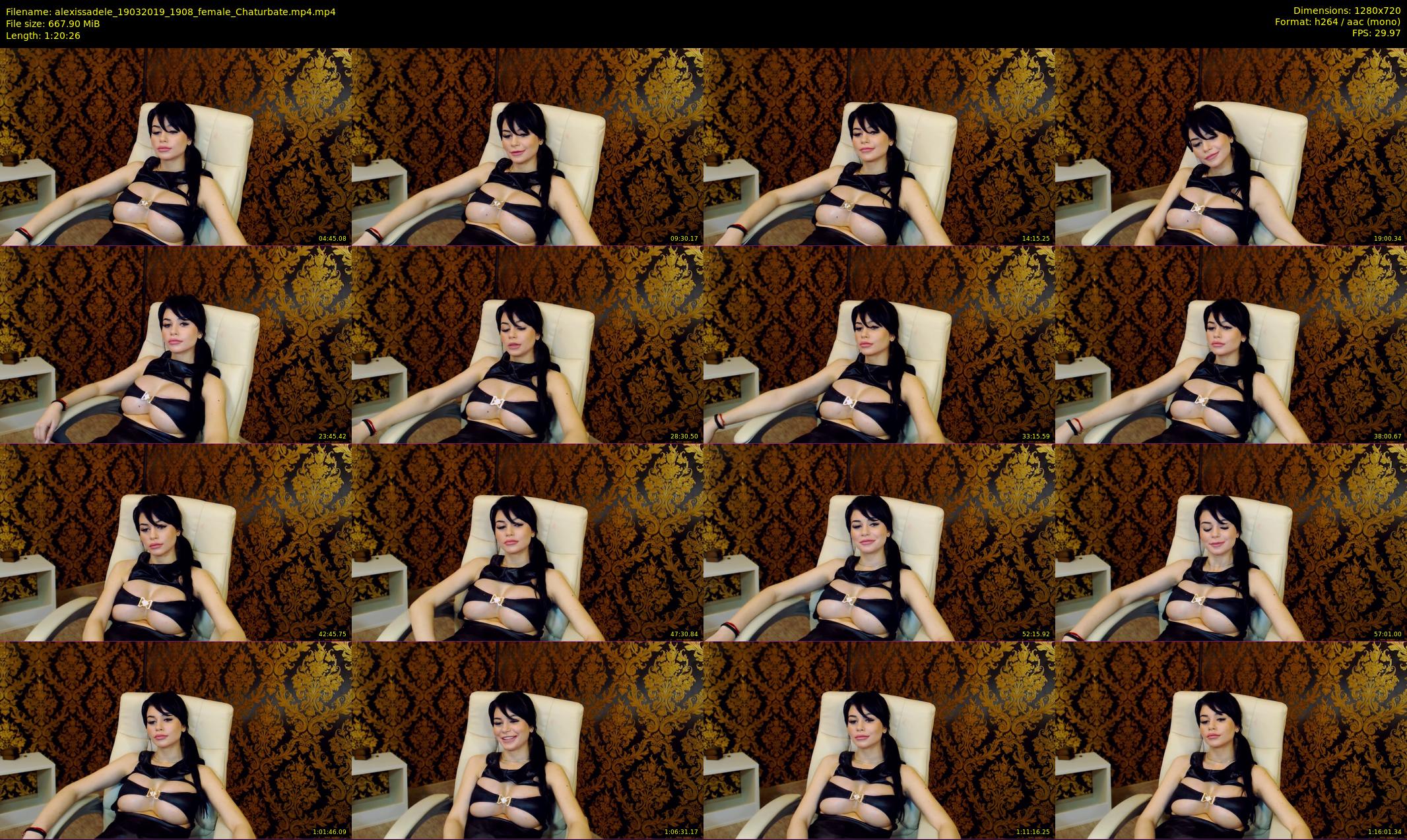 alexissadele — 81 minute Chaturbate female cam show recording, 720p, Mar 19, 2019
