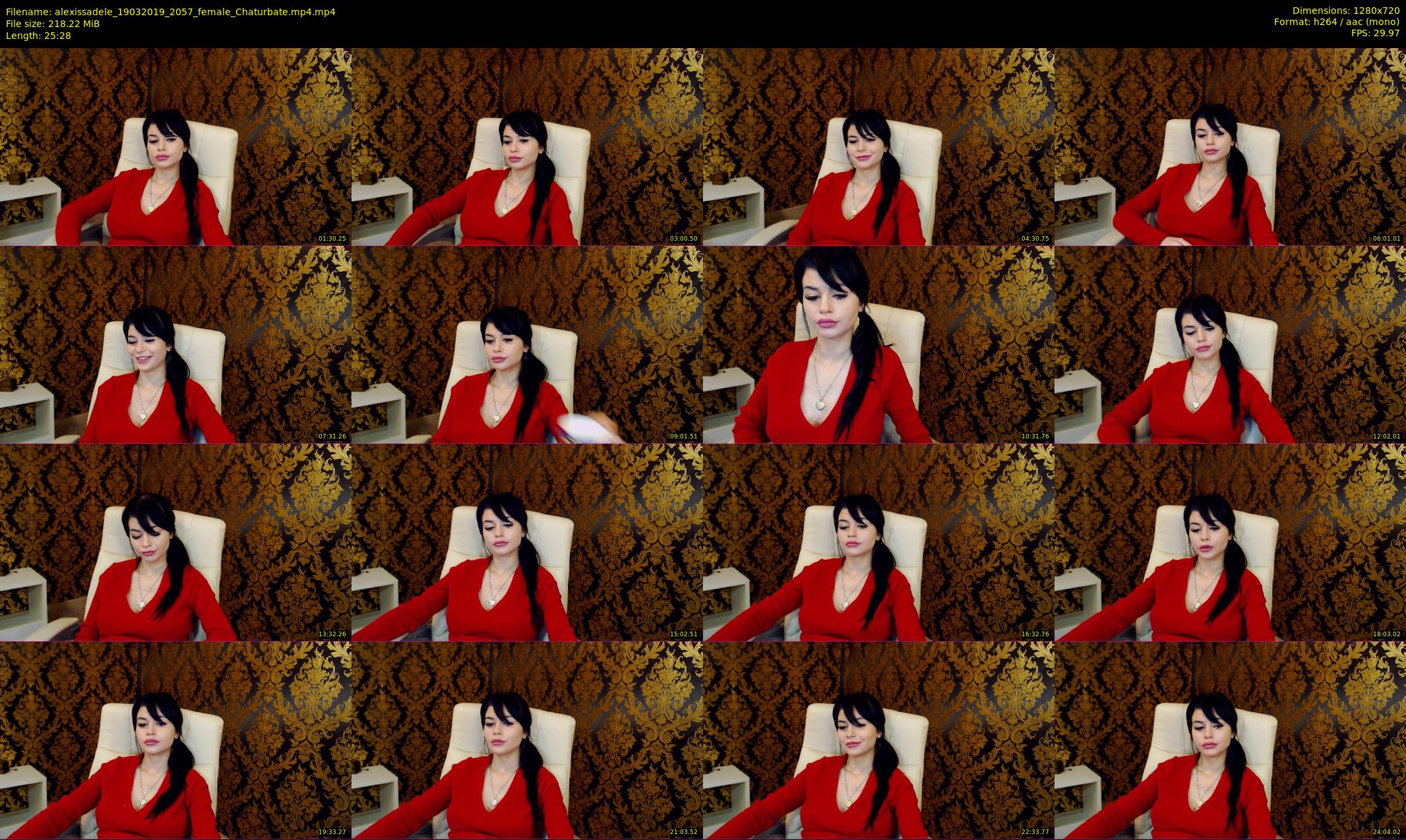 alexissadele — 26 minute Chaturbate female cam show recording, 720p, Mar 19, 2019