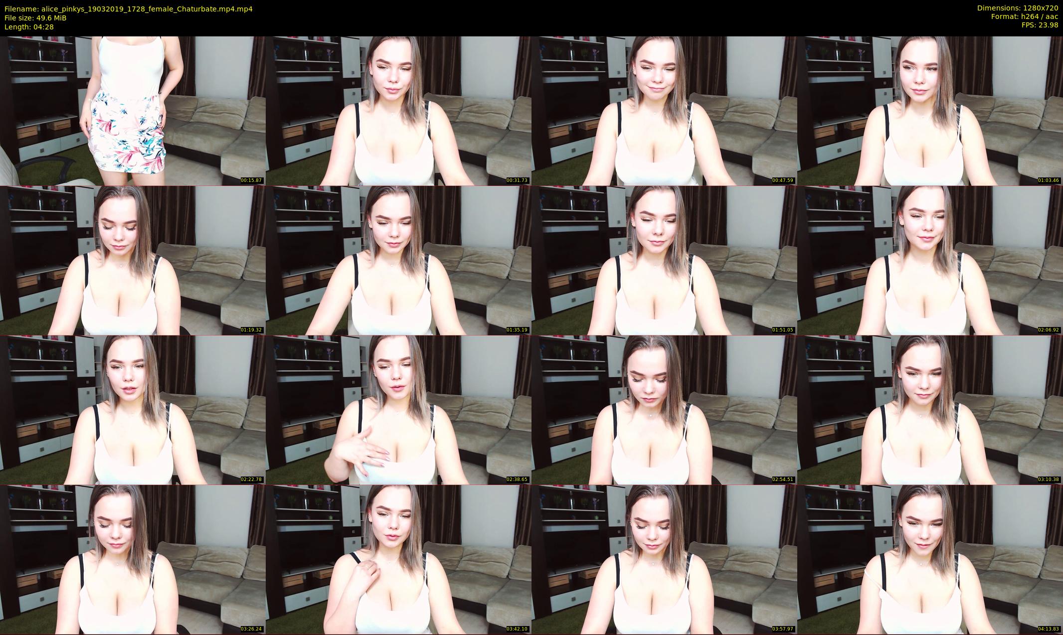 alice_pinkys — 5 minute Chaturbate female cam show recording, 720p, Mar 19, 2019