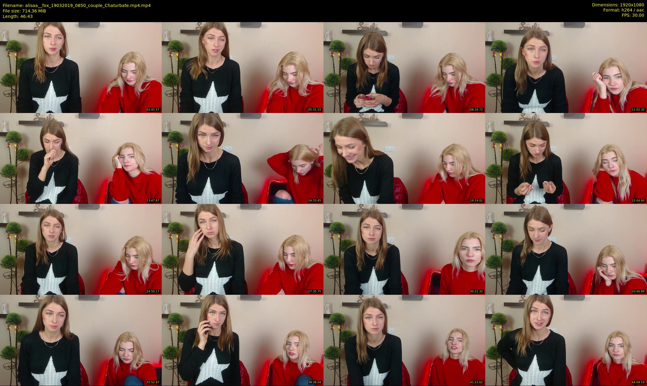alisaa__fox — 47 minute Chaturbate female cam show recording, 1080p, Mar 19, 2019