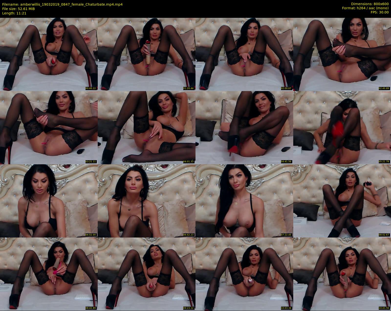 amberwillis — 12 minute Chaturbate female cam show recording, 480p, Mar 19, 2019