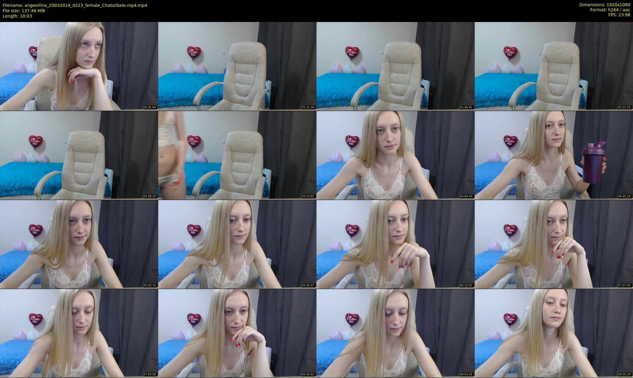 angeellina — 11 minute Chaturbate female cam show recording, 1080p, Mar 20, 2019