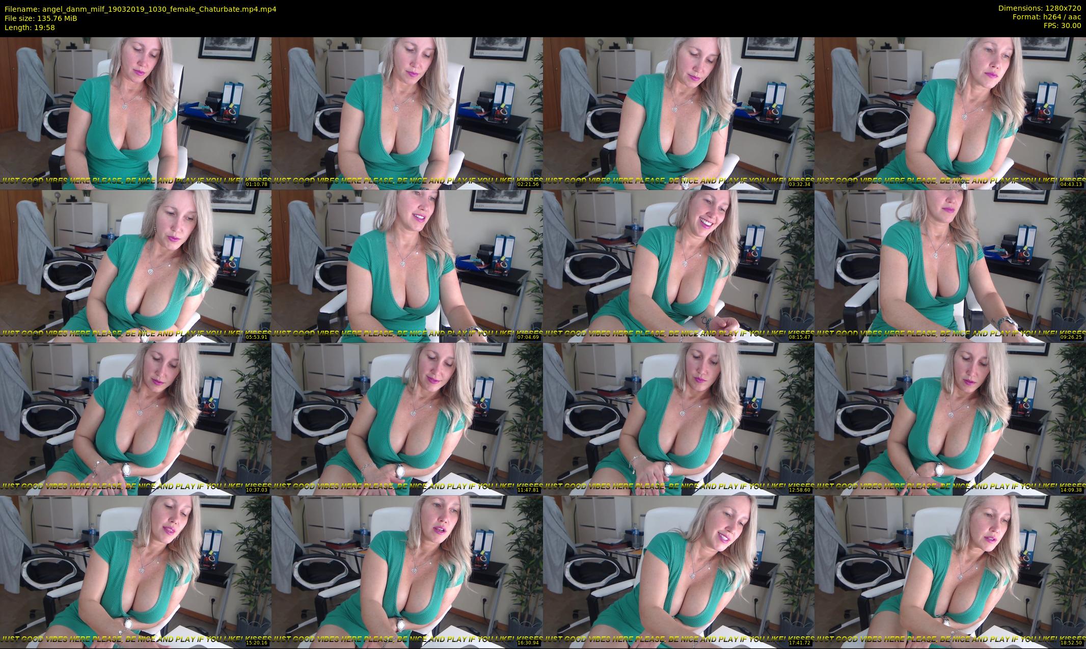 angel_danm_milf — 20 minute Chaturbate female cam show recording, 720p, Mar 19, 2019