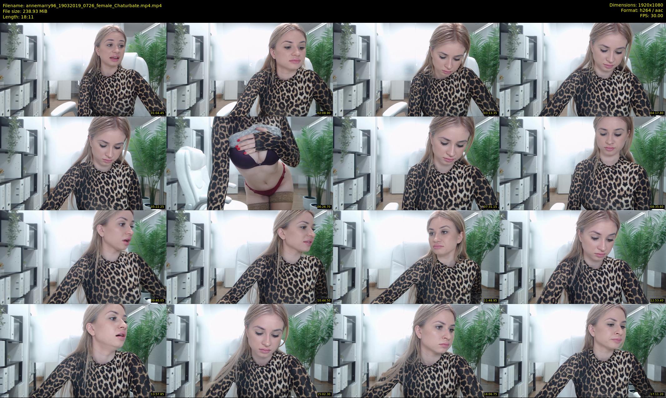 annemarry96 — 19 minute Chaturbate female cam show recording, 1080p, Mar 19, 2019