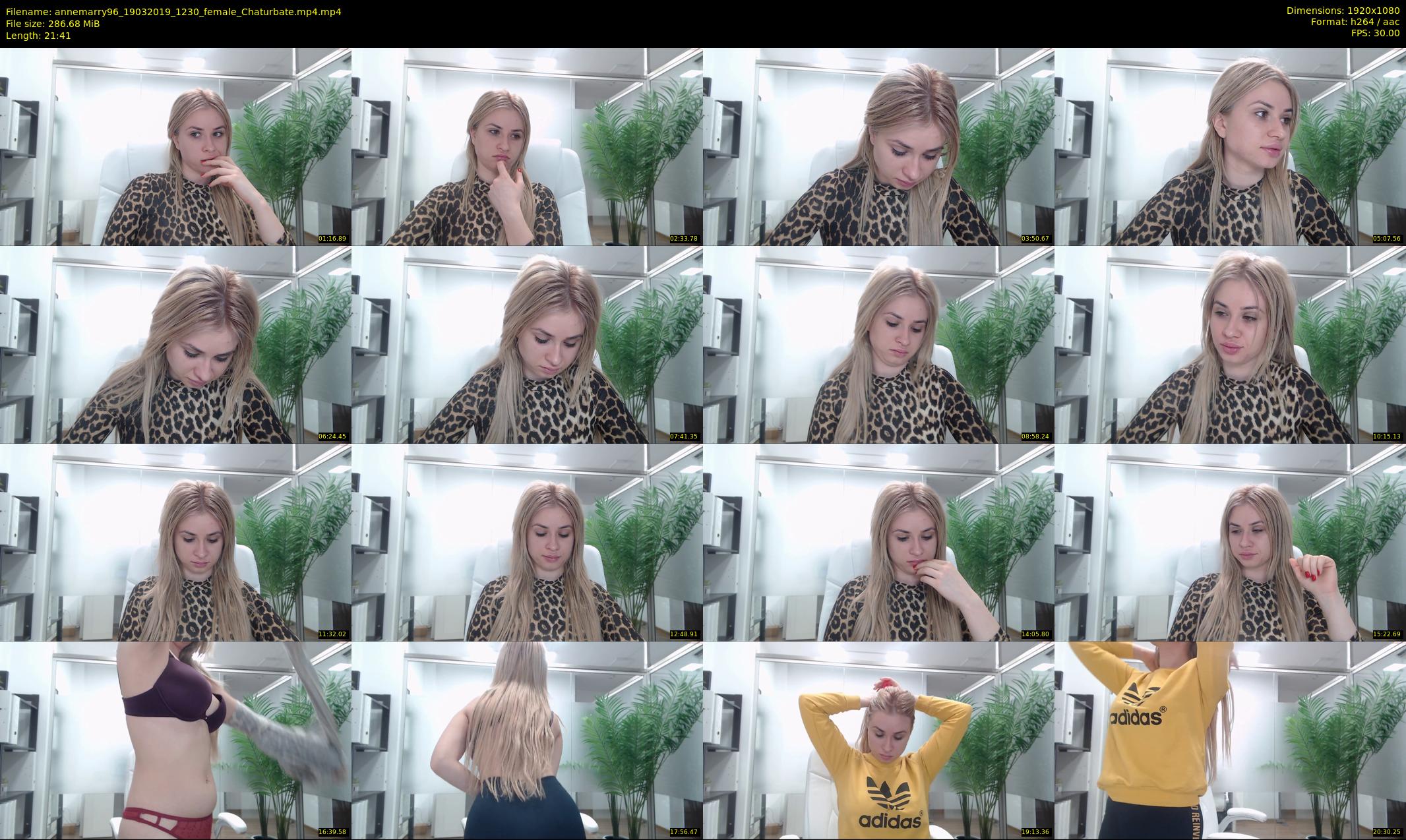 annemarry96 — 22 minute Chaturbate female cam show recording, 1080p, Mar 19, 2019