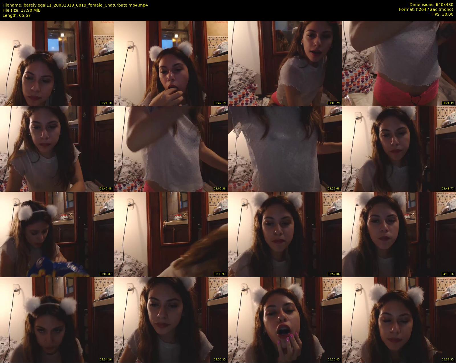 barelylegal11 — 6 minute Chaturbate female cam show recording, 480p, Mar 20, 2019