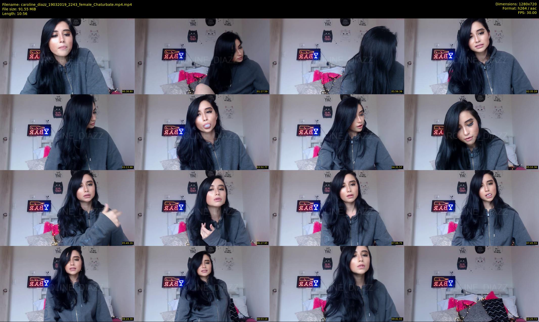 caroline_diazz — 11 minute Chaturbate female cam show recording, 720p, Mar 19, 2019