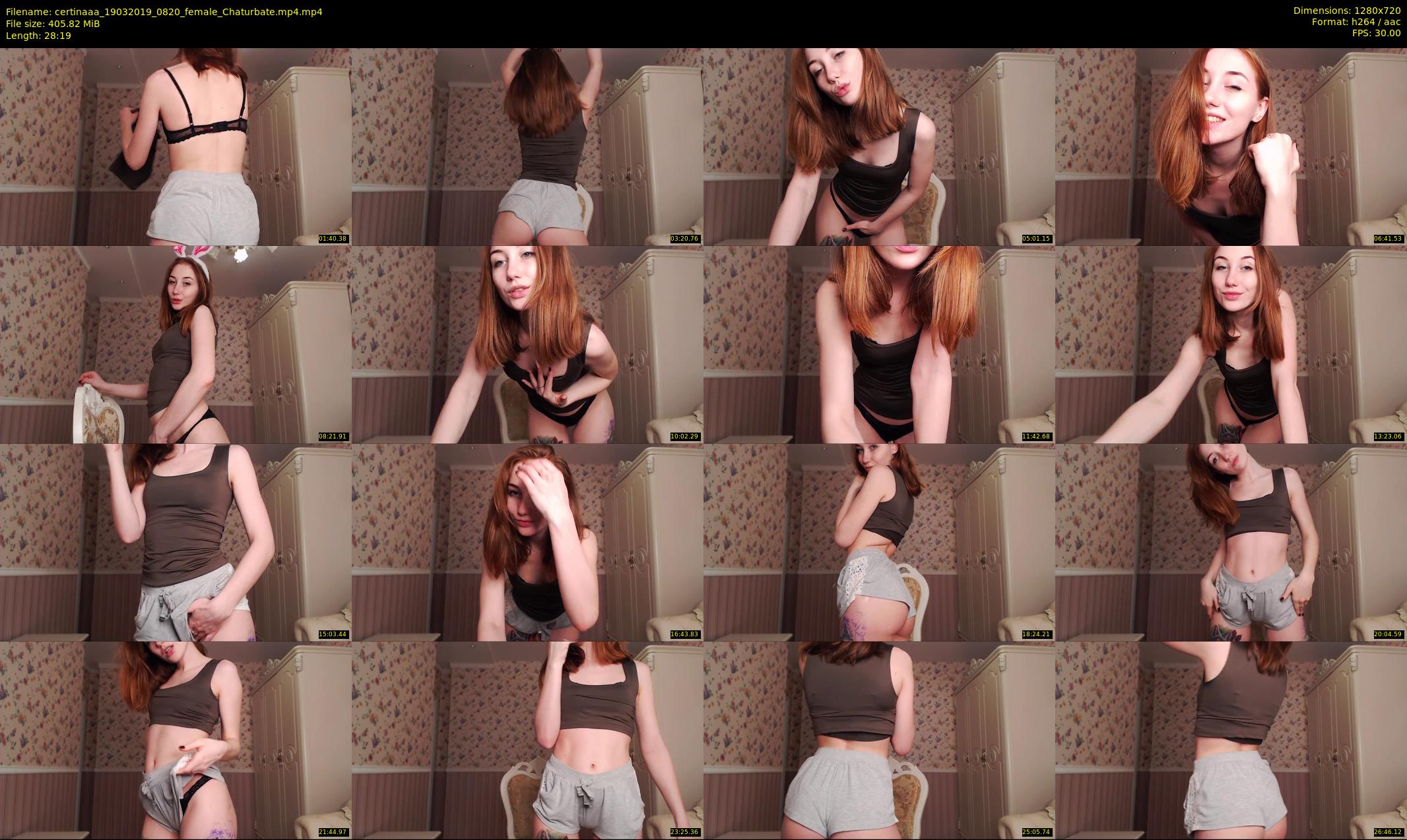 certinaaa — 29 minute Chaturbate female cam show recording, 720p, Mar 19, 2019