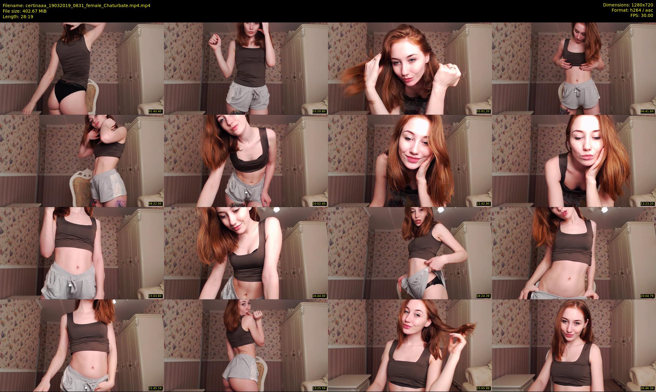 certinaaa — 29 minute Chaturbate female cam show recording, 720p, Mar 19, 2019