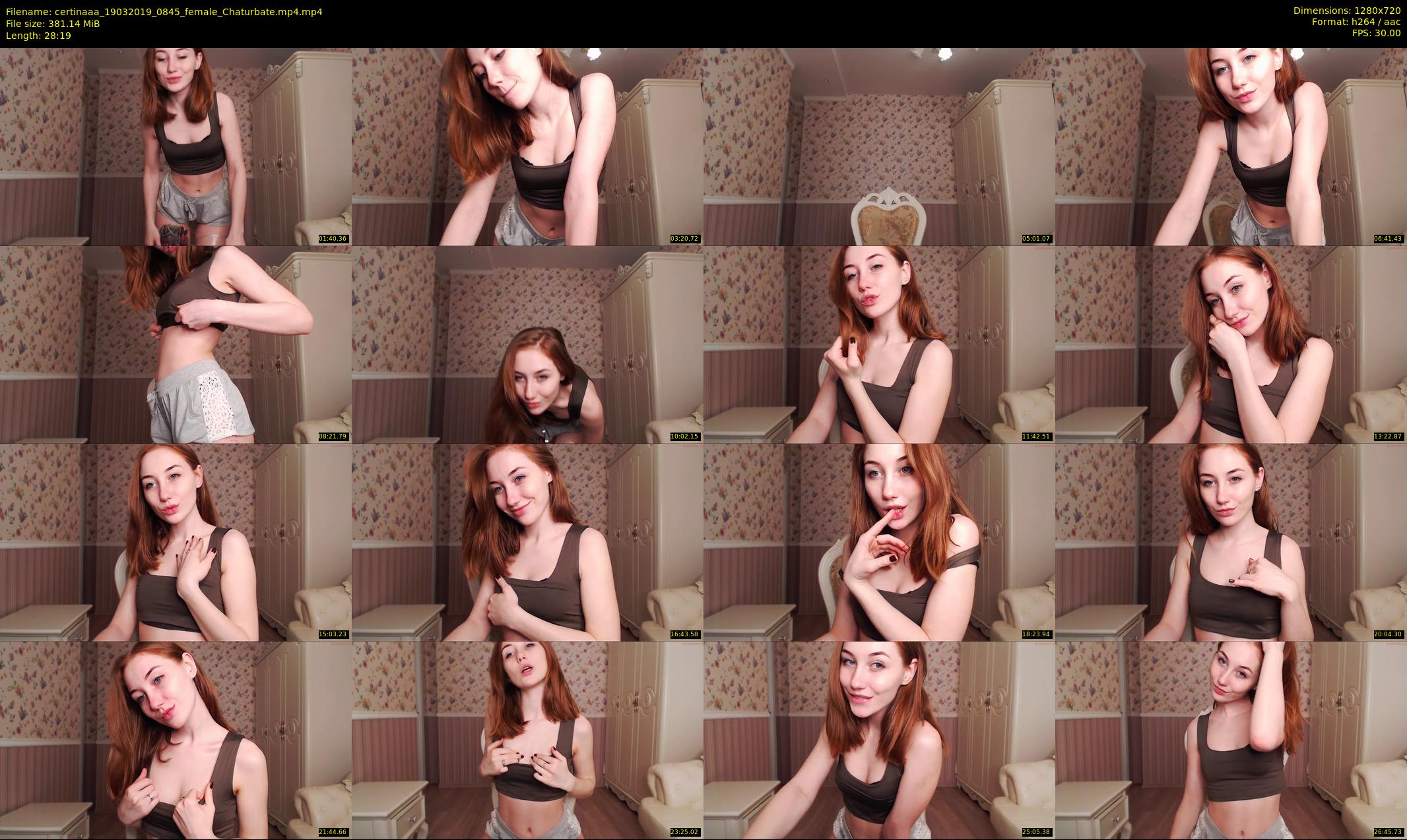 certinaaa — 29 minute Chaturbate female cam show recording, 720p, Mar 19, 2019