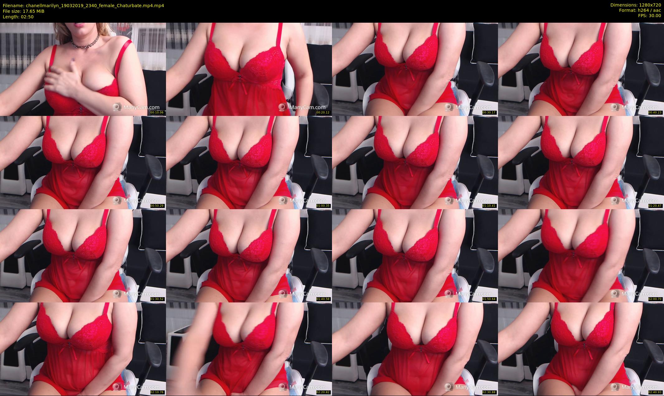 chanellmarilyn — 3 minute Chaturbate female cam show recording, 720p, Mar 19, 2019