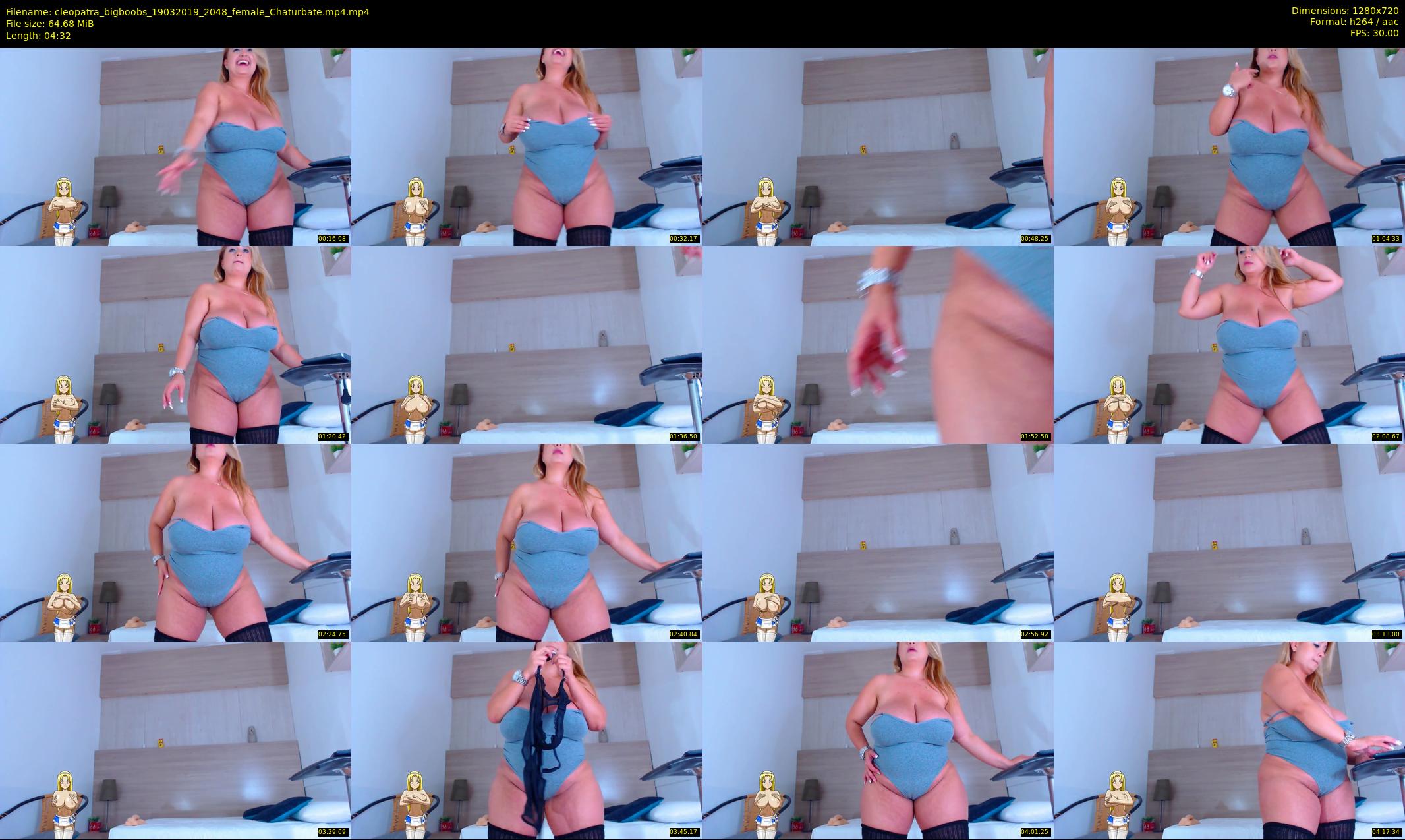 cleopatra_bigboobs — 5 minute Chaturbate female cam show recording, 720p, Mar 19, 2019