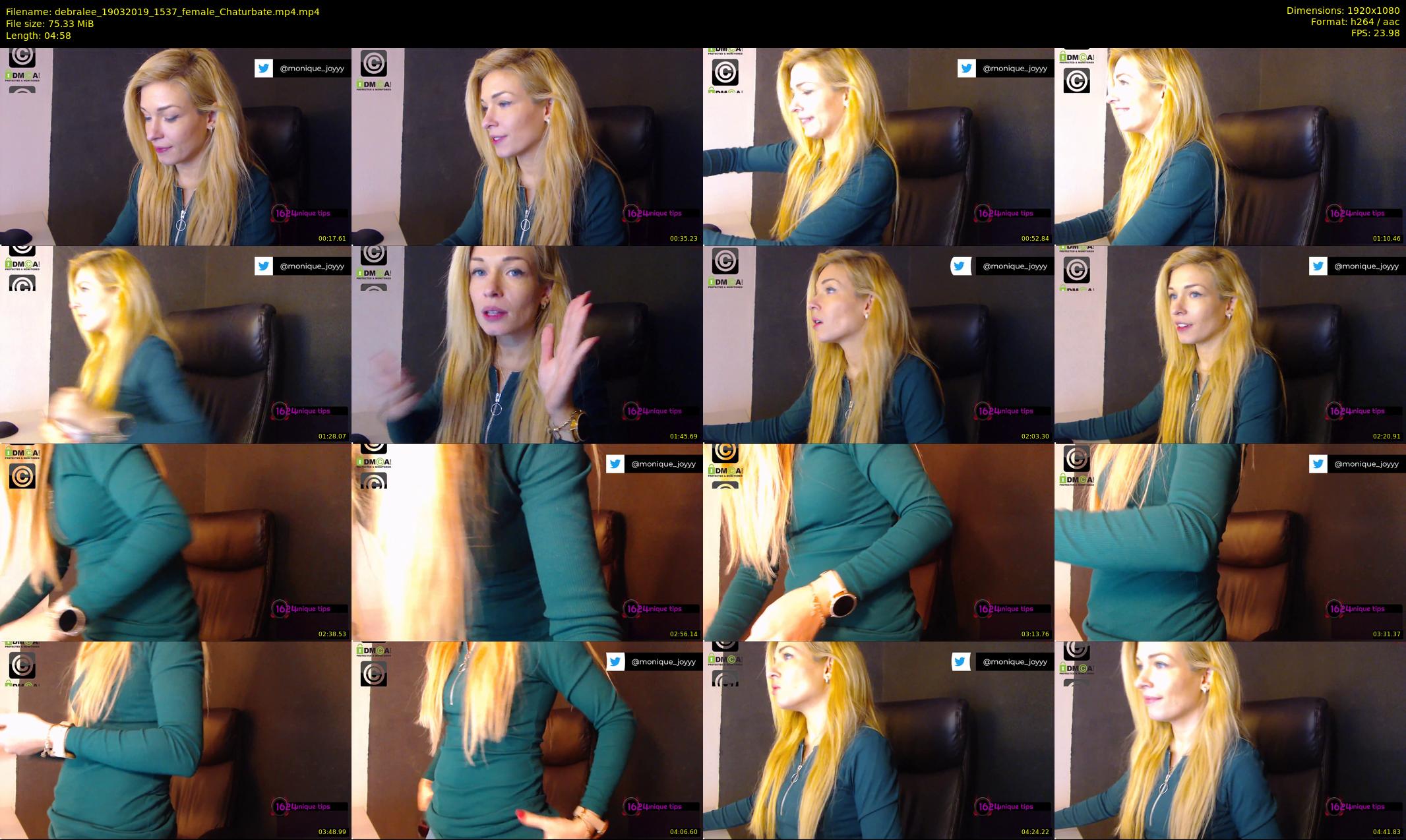 debralee — 5 minute Chaturbate female cam show recording, 1080p, Mar 19, 2019