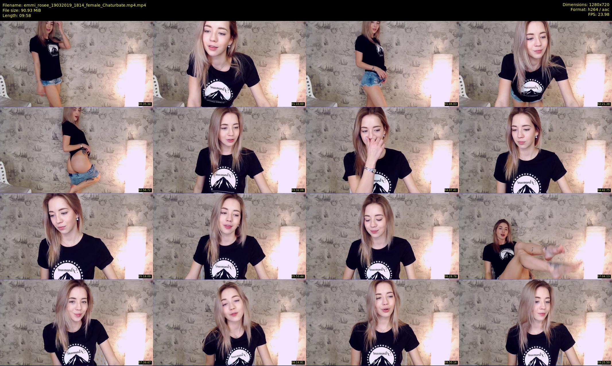 emmi_rosee — 10 minute Chaturbate female cam show recording, 720p, Mar 19, 2019