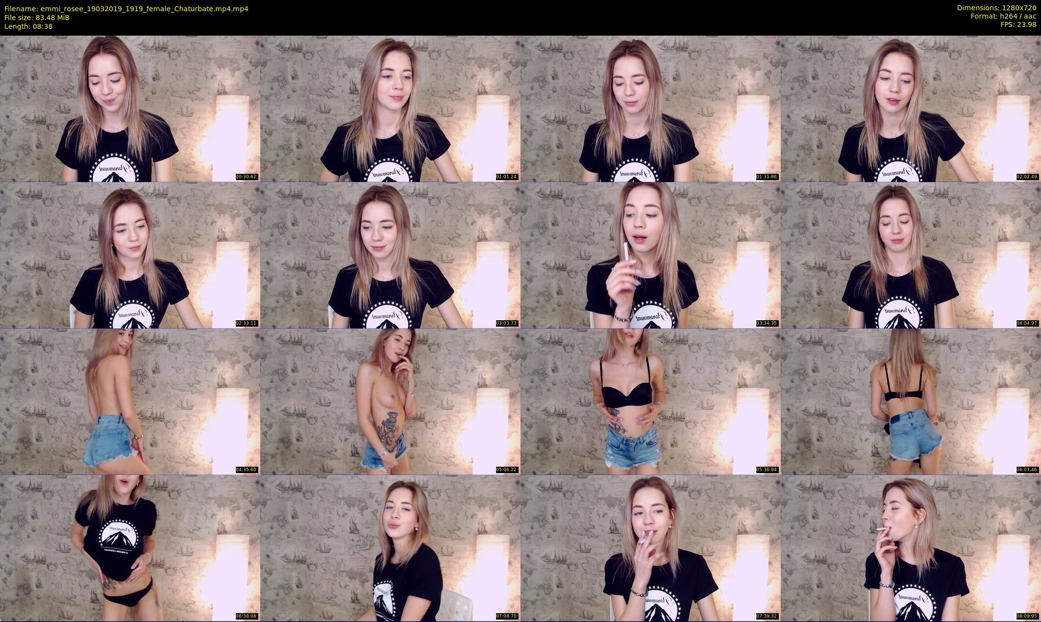 emmi_rosee — 9 minute Chaturbate female cam show recording, 720p, Mar 19, 2019