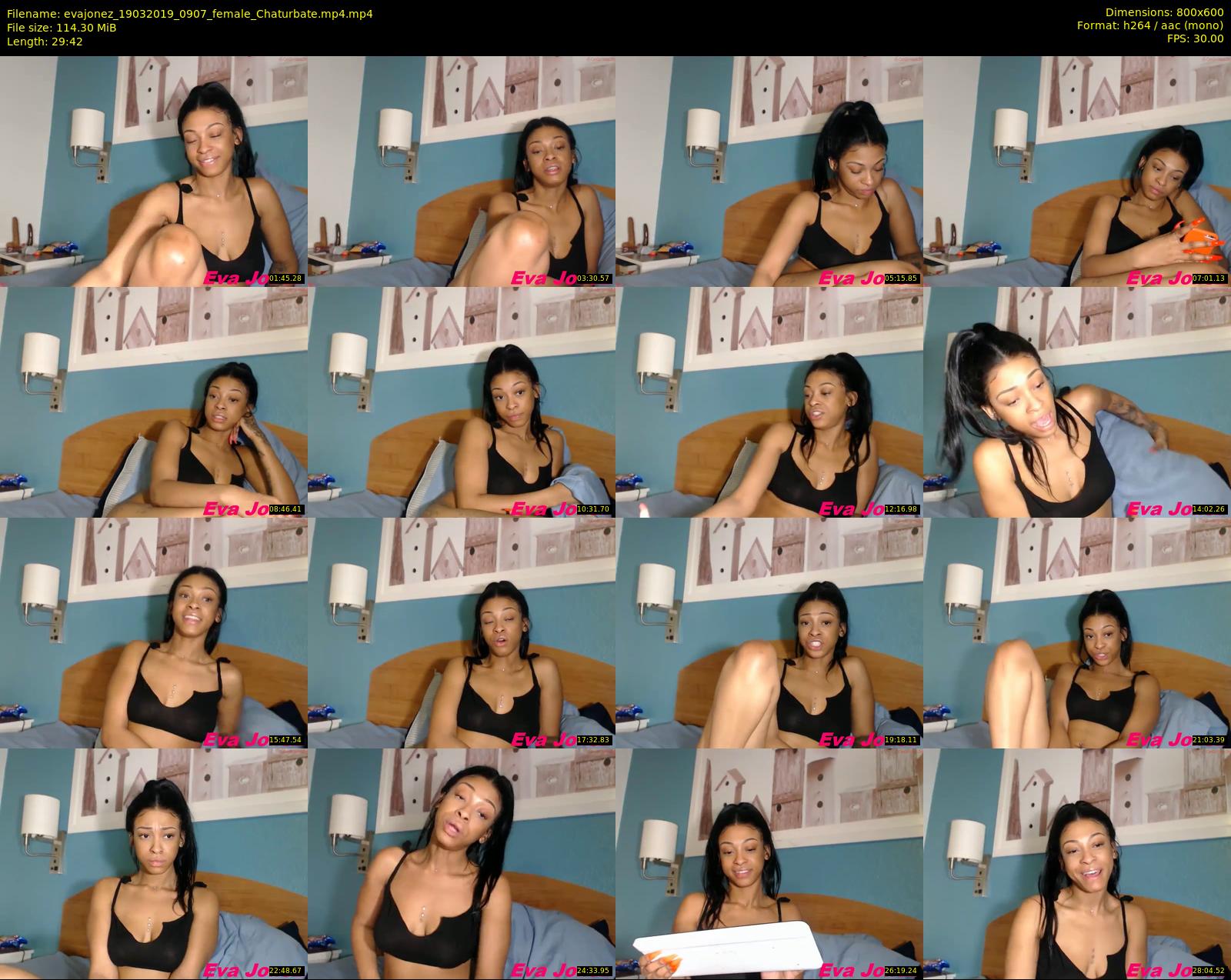 evajonez — 30 minute Chaturbate female cam show recording, 480p, Mar 19, 2019