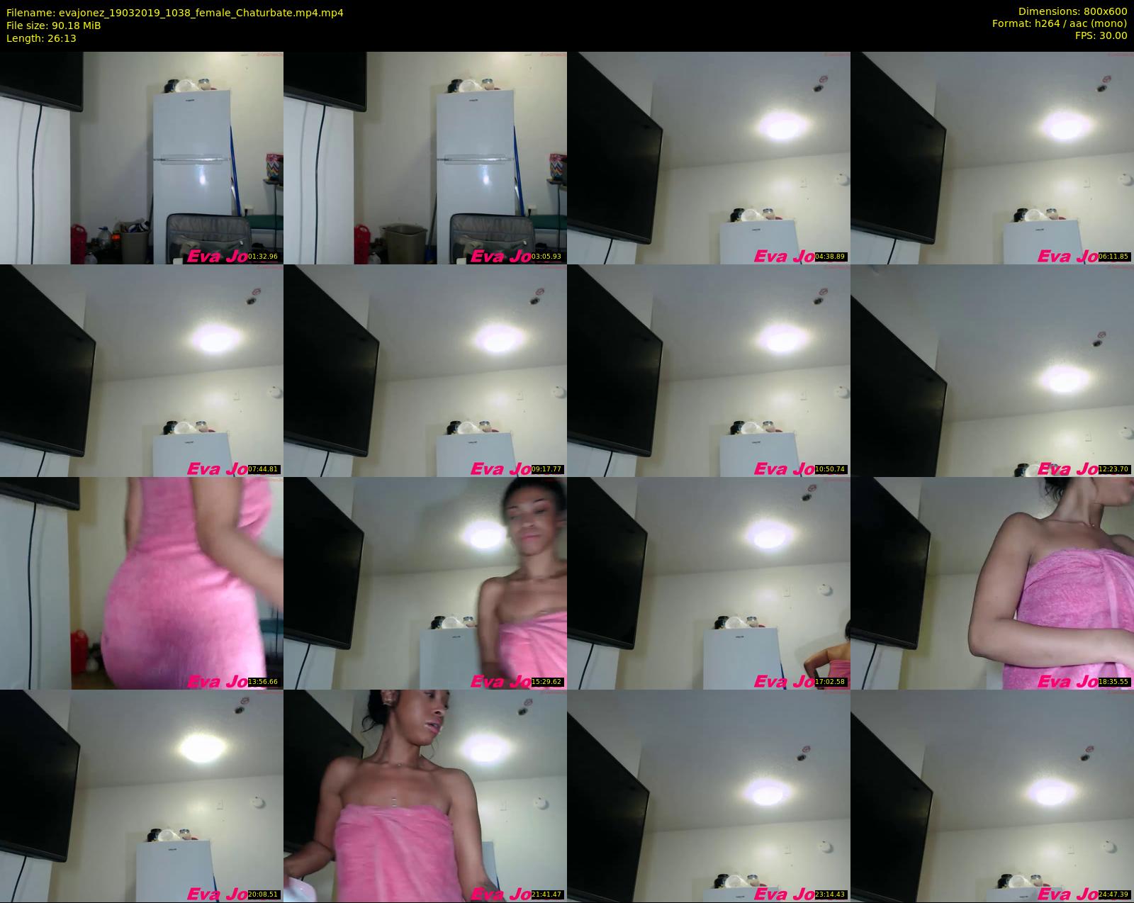evajonez — 27 minute Chaturbate female cam show recording, 480p, Mar 19, 2019