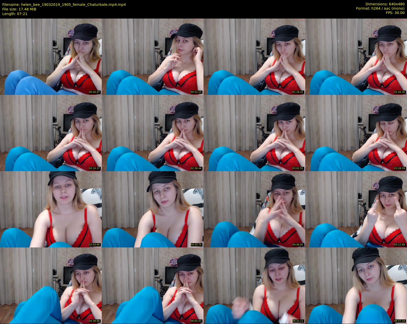 helen_bee — 8 minute Chaturbate female cam show recording, 480p, Mar 19, 2019