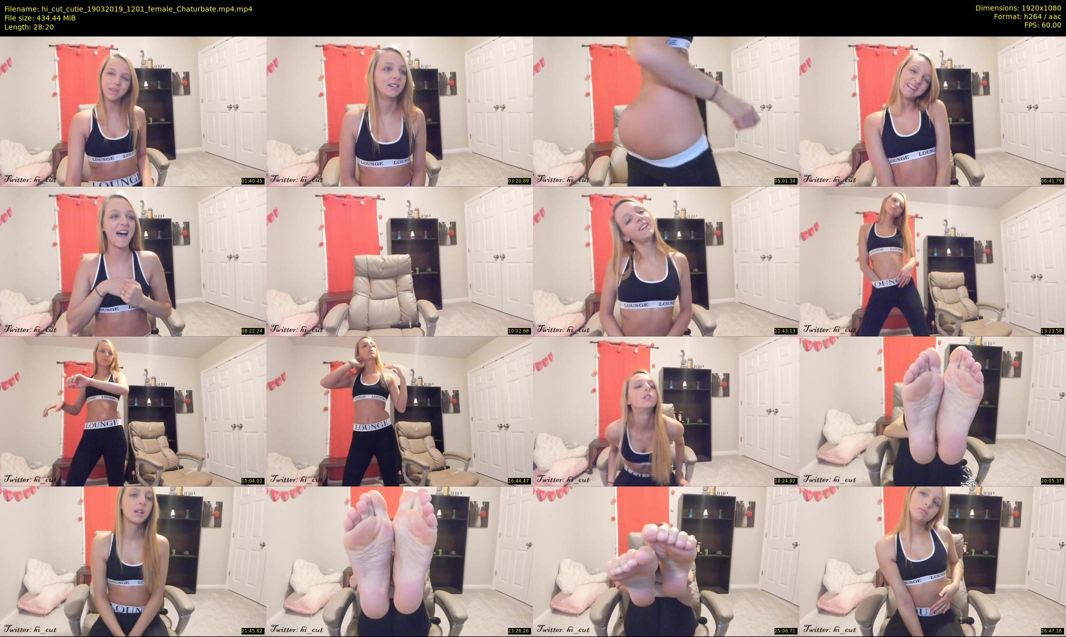 hi_cut_cutie — 29 minute Chaturbate female cam show recording, 1080p, Mar 19, 2019