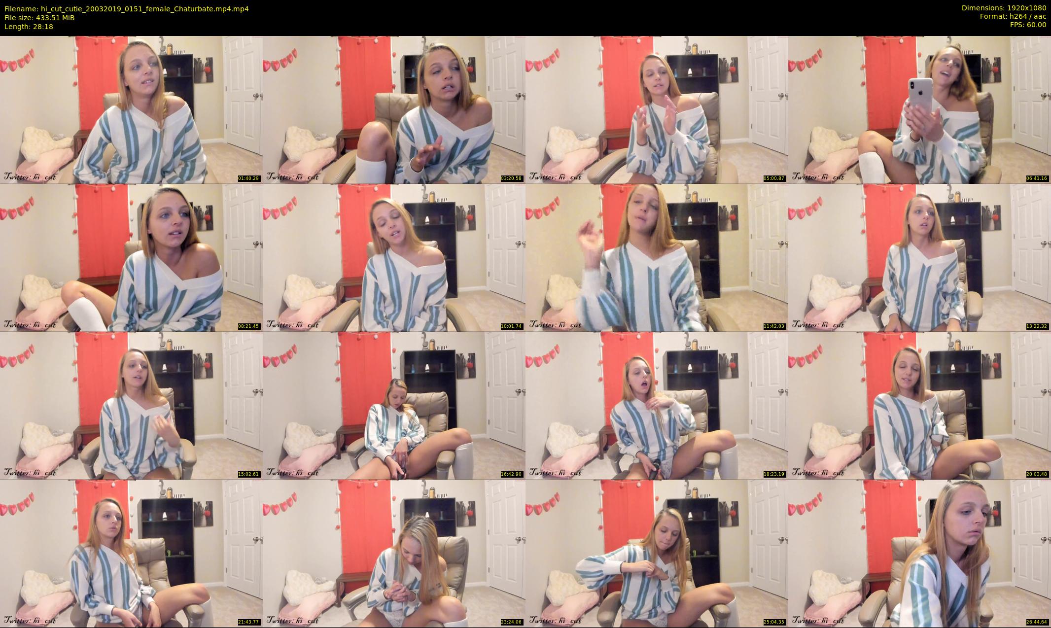 hi_cut_cutie — 29 minute Chaturbate female cam show recording, 1080p, Mar 20, 2019