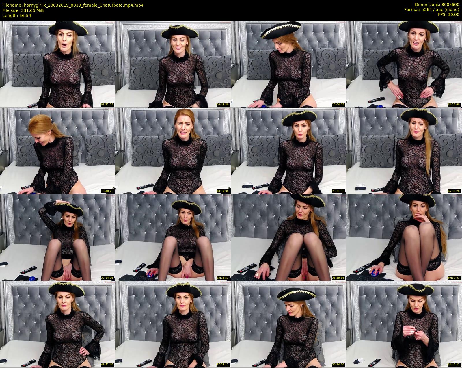 hornygirllx — 57 minute Chaturbate female cam show recording, 480p, Mar 20, 2019