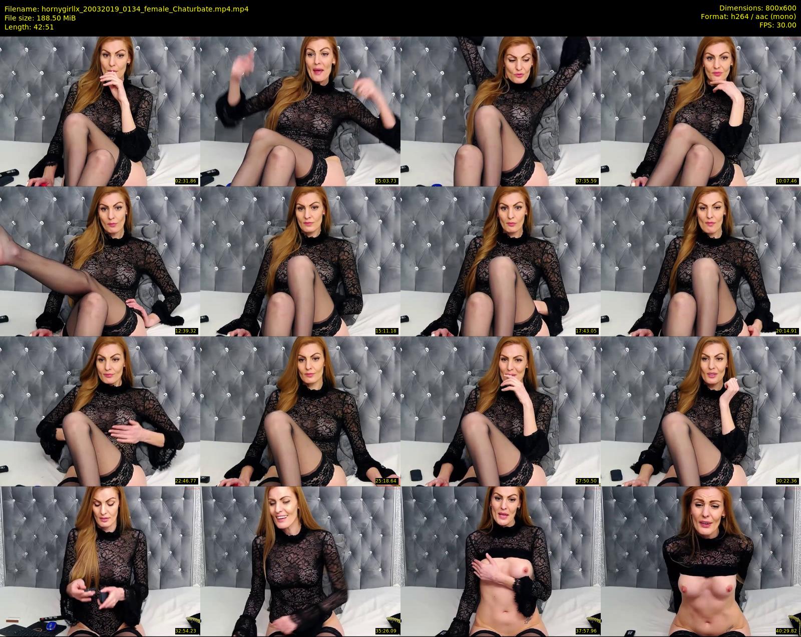 hornygirllx — 43 minute Chaturbate female cam show recording, 480p, Mar 20, 2019