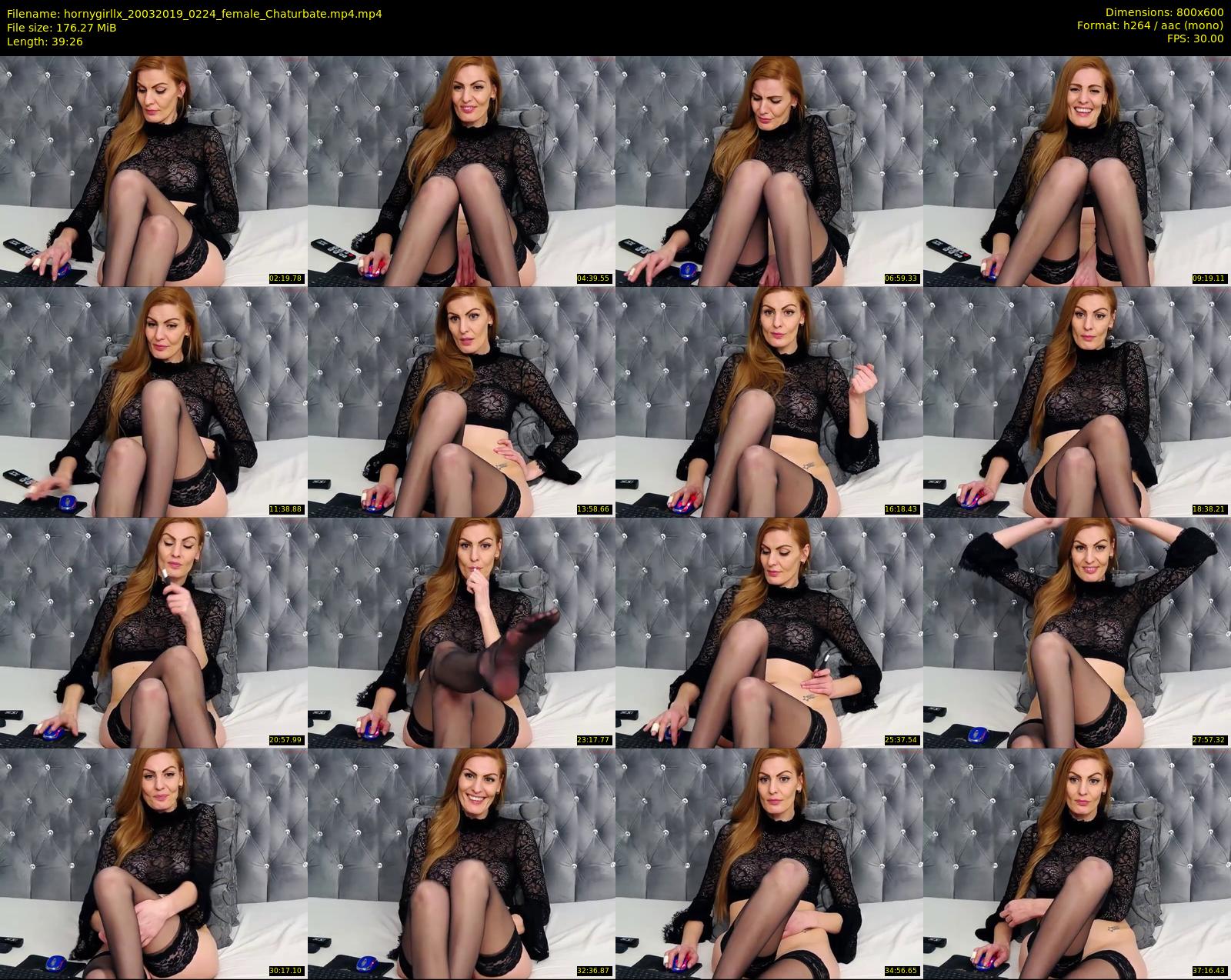 hornygirllx — 40 minute Chaturbate female cam show recording, 480p, Mar 20, 2019