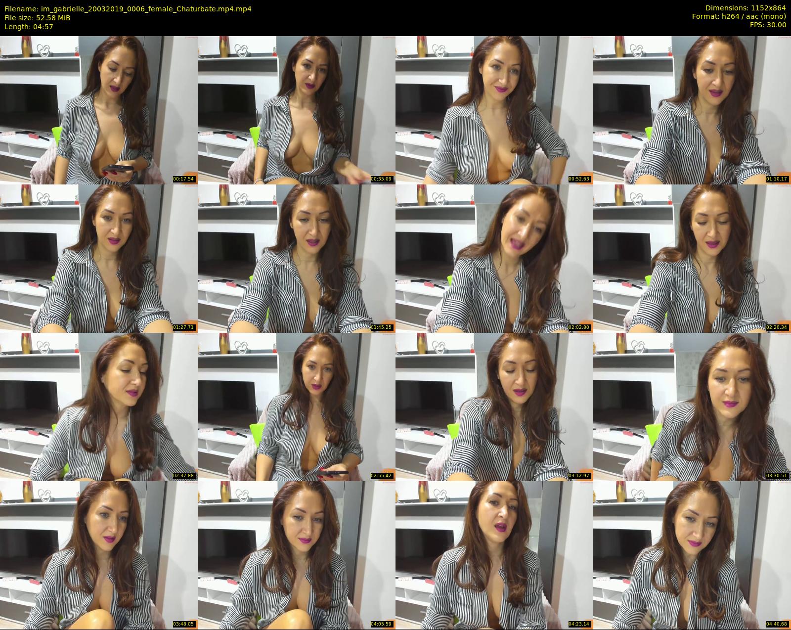 im_gabrielle — 5 minute Chaturbate female cam show recording, 720p, Mar 20, 2019