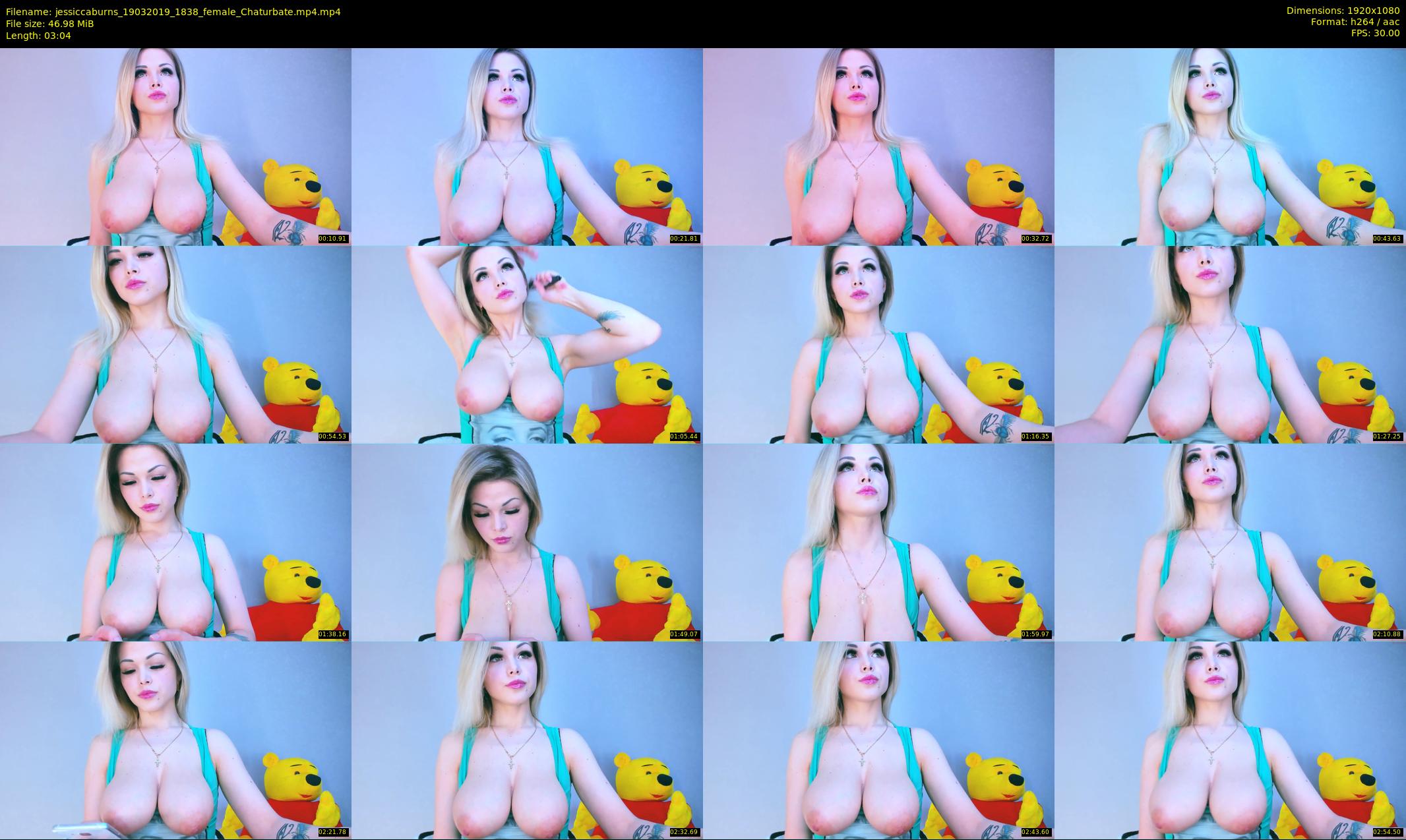 jessiccaburns — 4 minute Chaturbate female cam show recording, 1080p, Mar 19, 2019