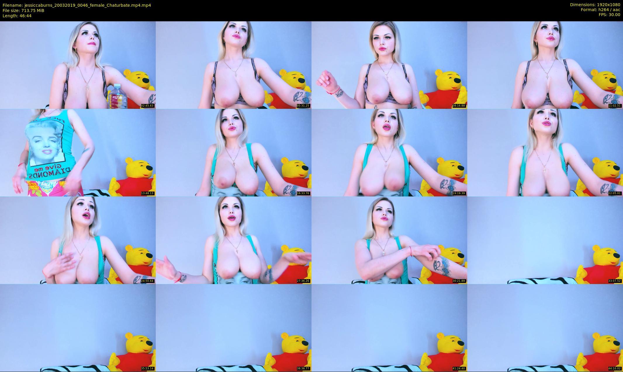 jessiccaburns — 47 minute Chaturbate female cam show recording, 1080p, Mar 20, 2019