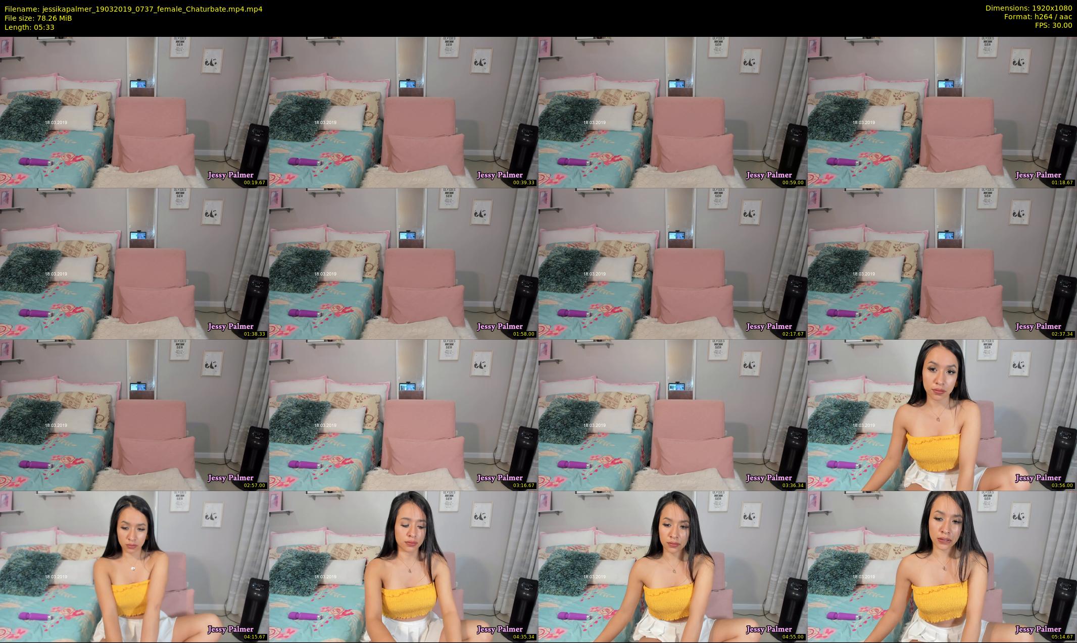 jessikapalmer — 6 minute Chaturbate female cam show recording, 1080p, Mar 19, 2019