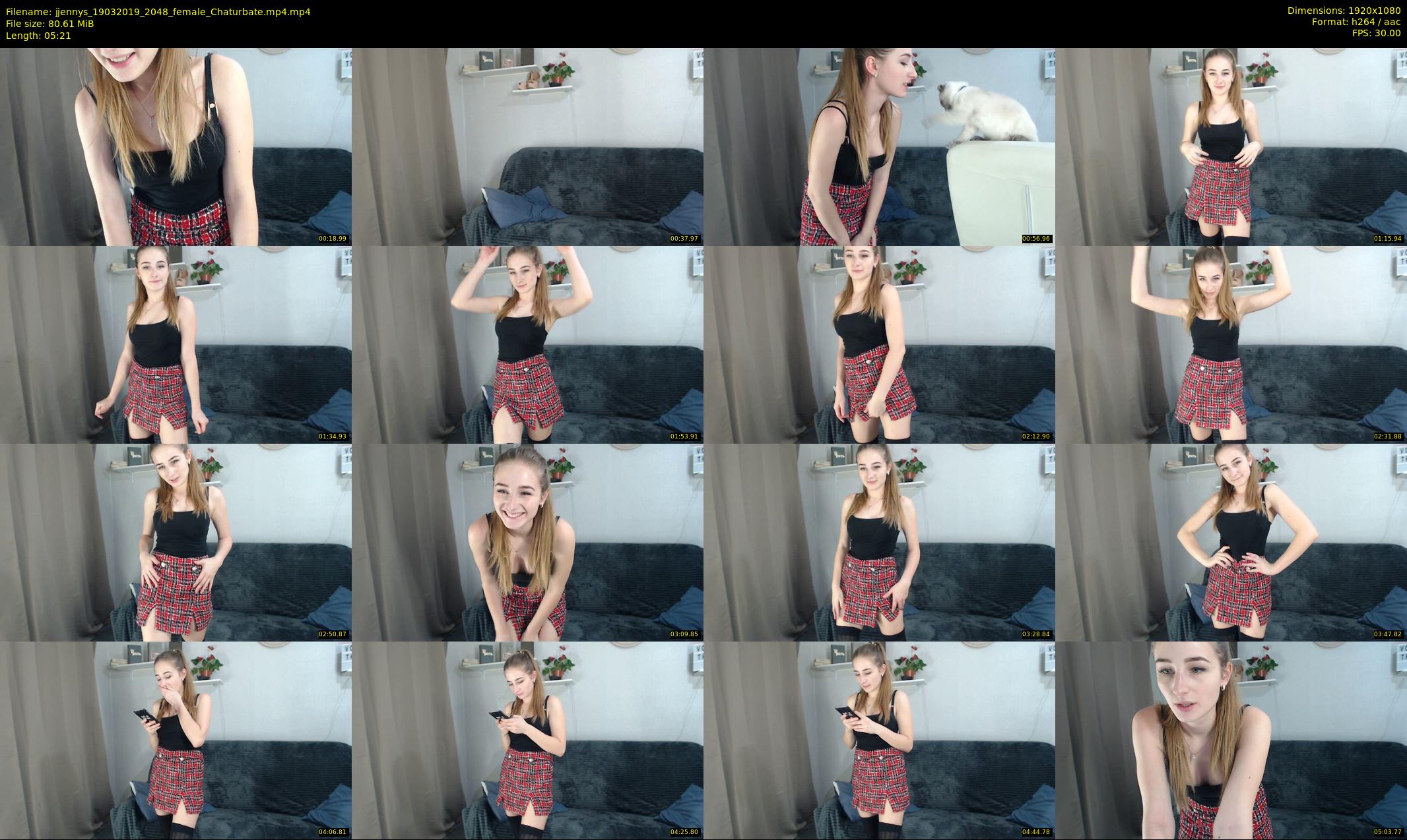 jjennys — 6 minute Chaturbate female cam show recording, 1080p, Mar 19, 2019