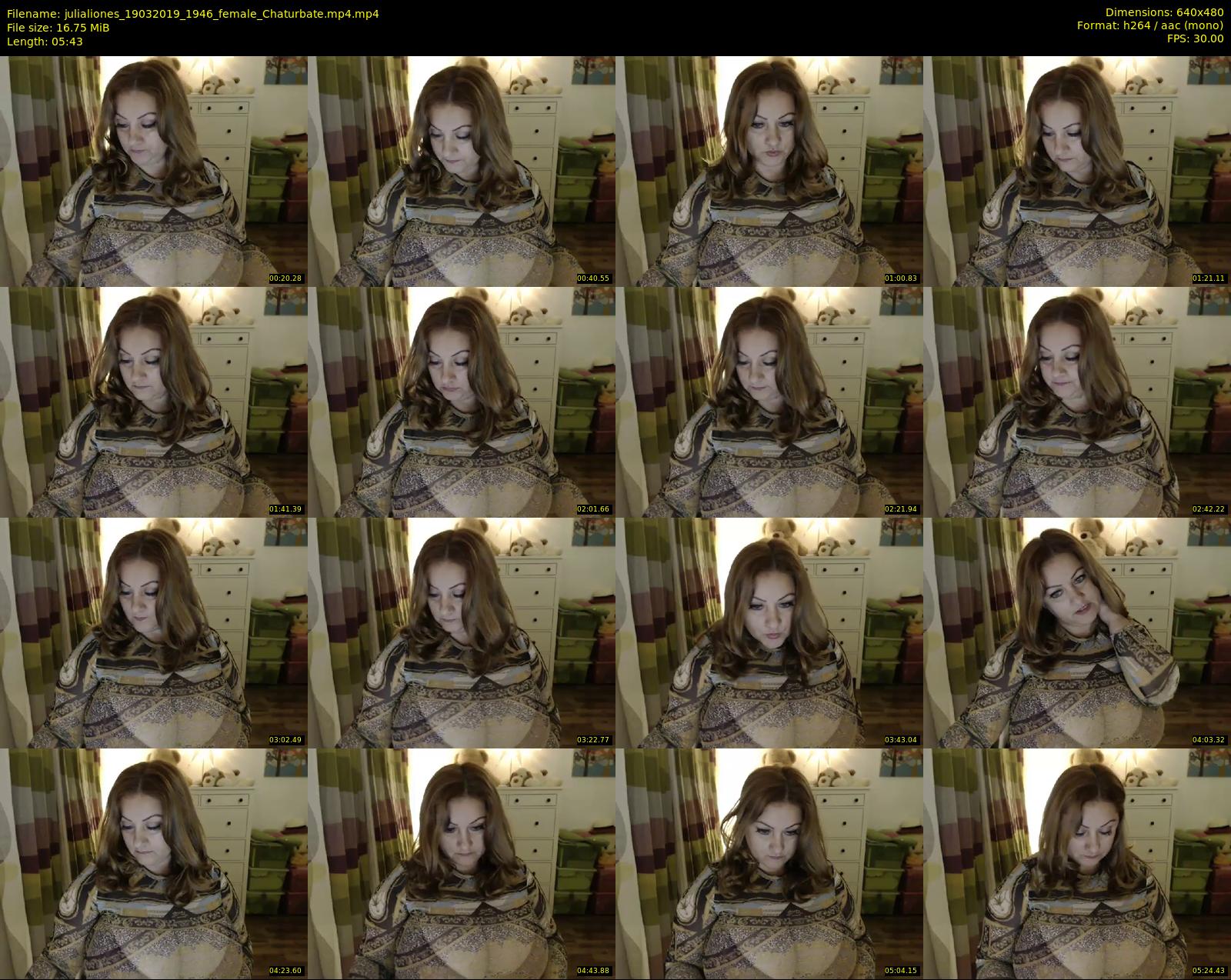 julialiones — 6 minute Chaturbate female cam show recording, 480p, Mar 19, 2019