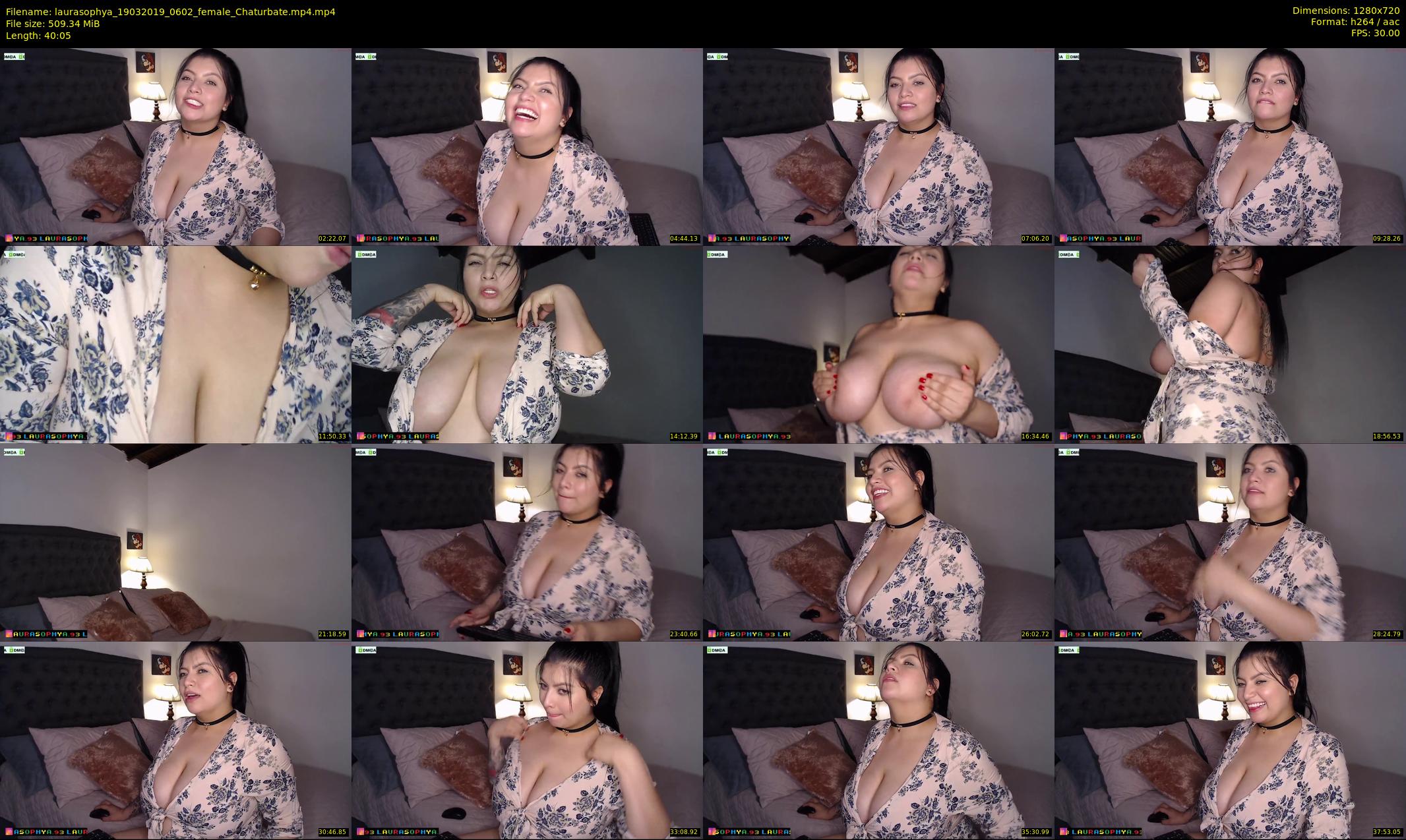 laurasophya — 41 minute Chaturbate female cam show recording, 720p, Mar 19, 2019