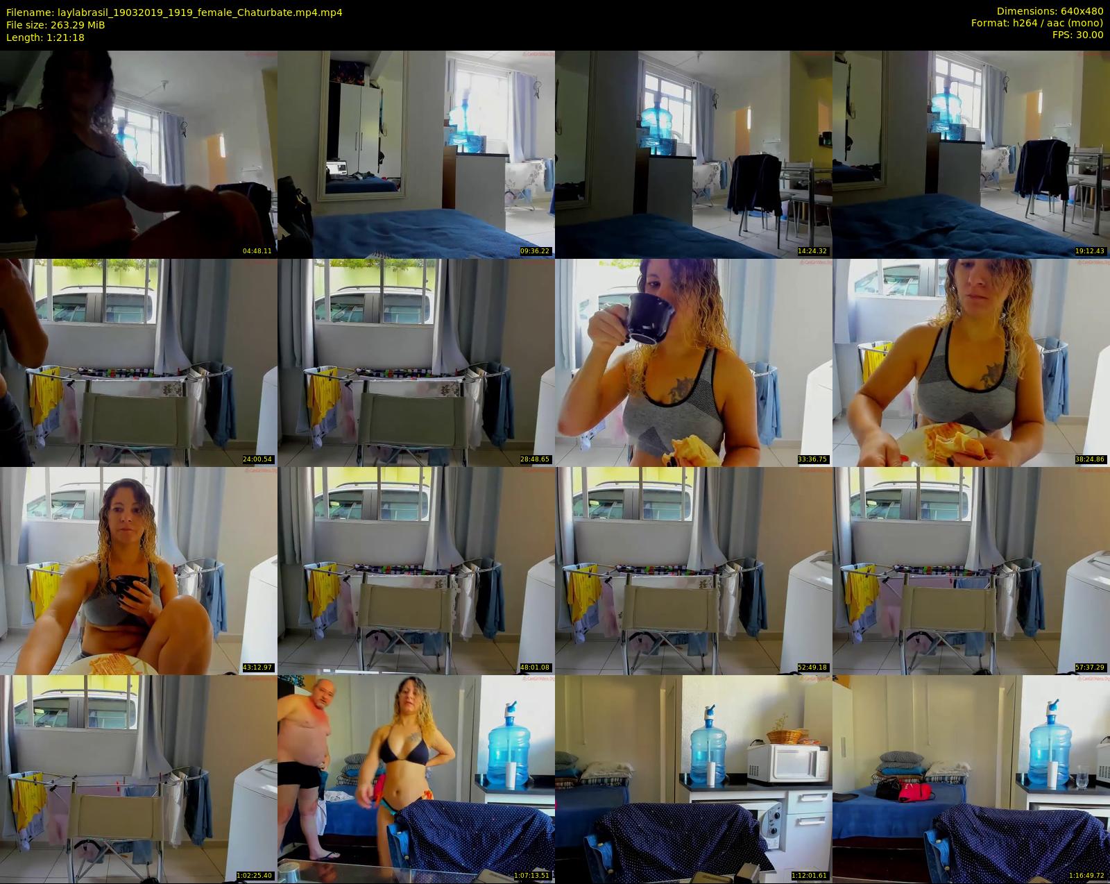 laylabrasil — 82 minute Chaturbate female cam show recording, 480p, Mar 19, 2019