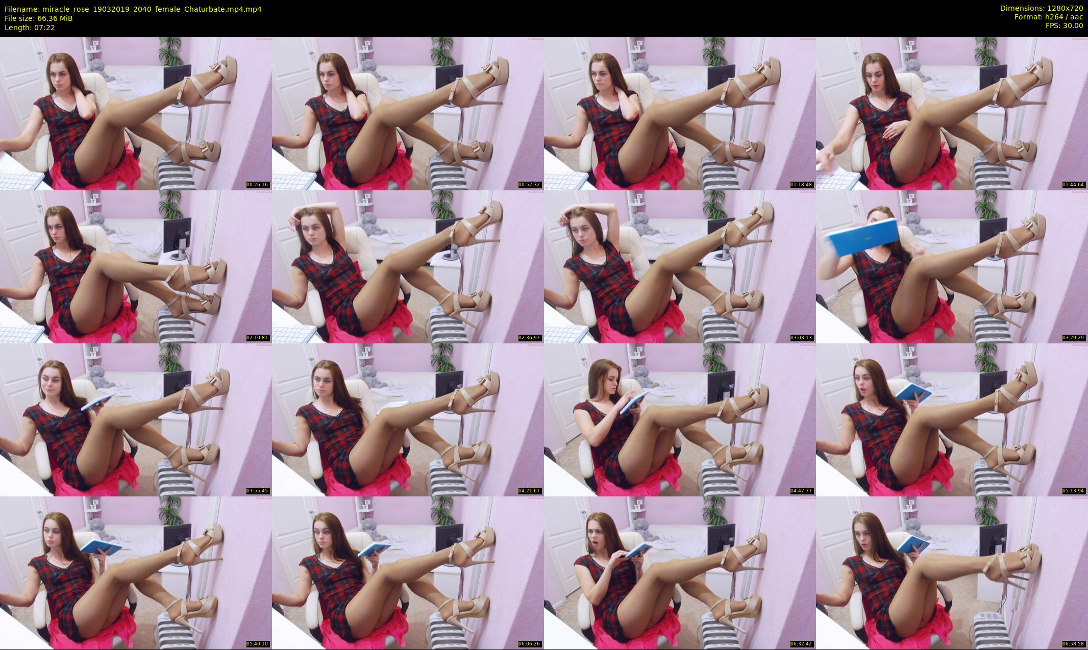 miracle_rose — 8 minute Chaturbate female cam show recording, 720p, Mar 19, 2019