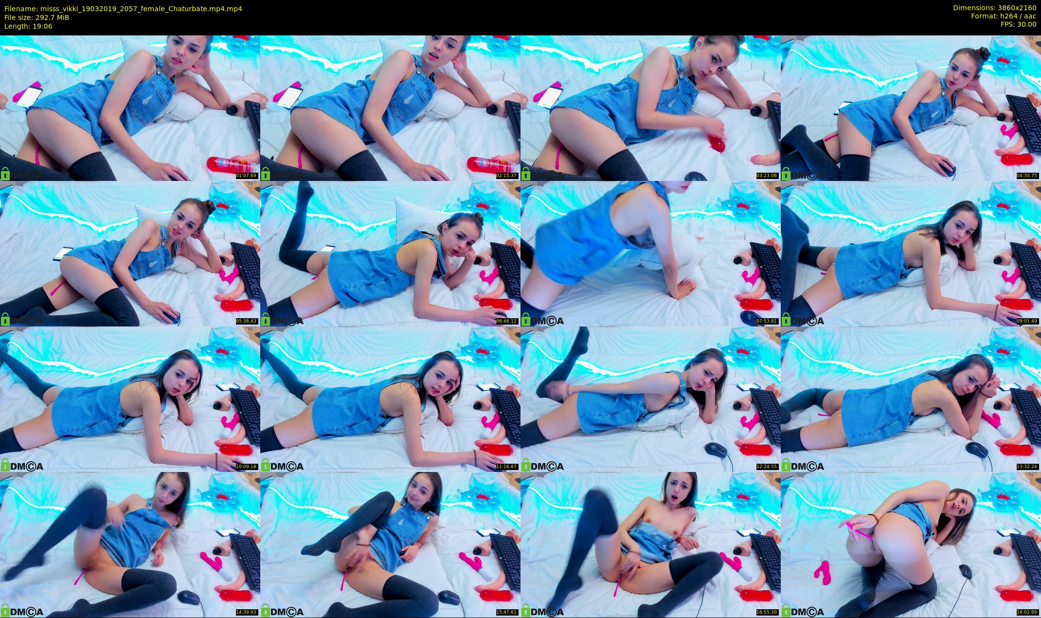 misss_vikki — 20 minute Chaturbate female cam show recording, 4K, Mar 19, 2019